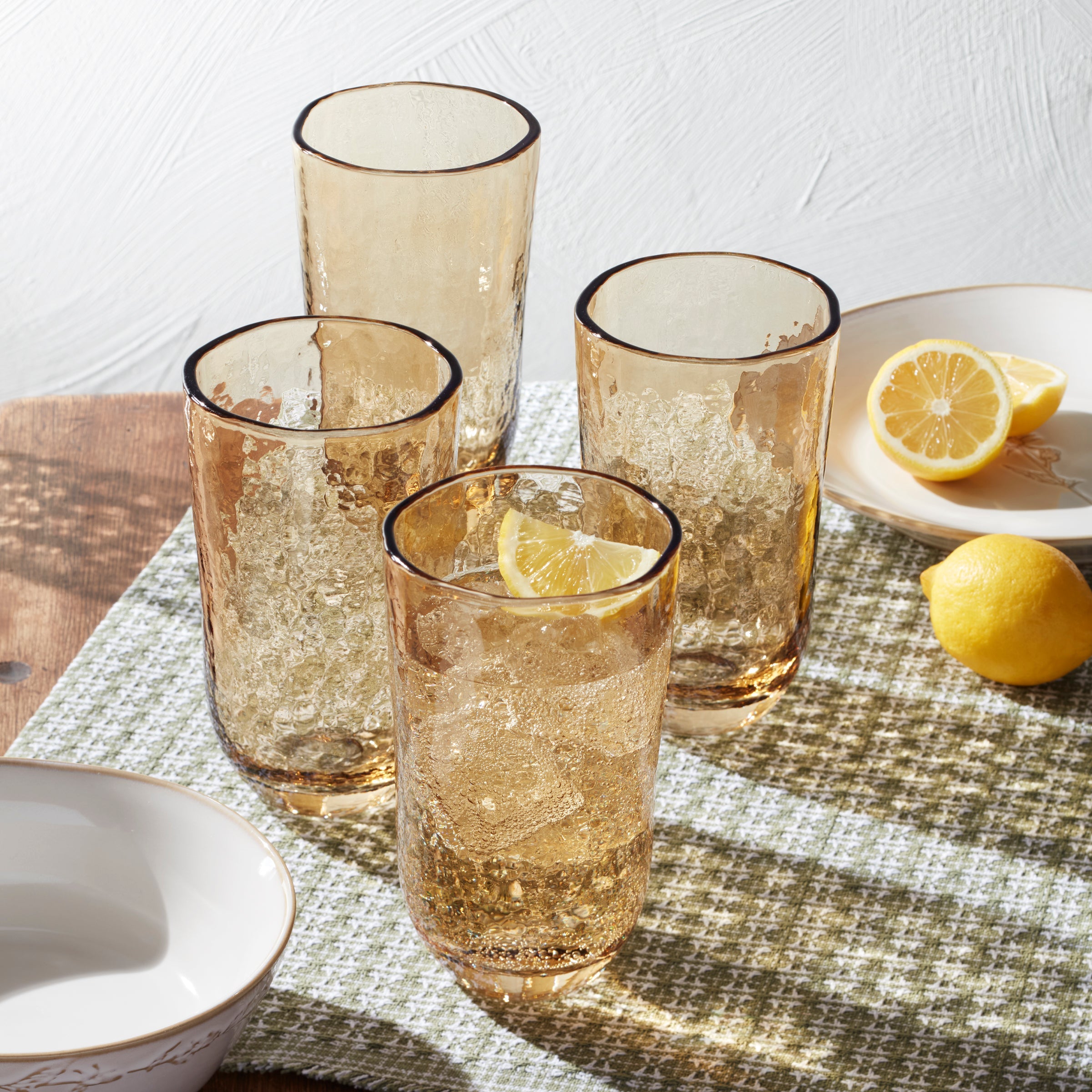 Lenox Premium Homespun Amber Tall Tumbler - Set Of 4 - Image 6