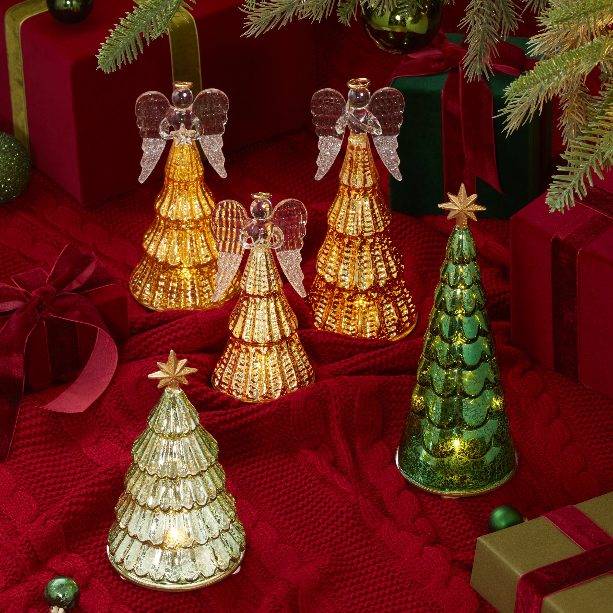 Lenox Premium Radiant Light Lit Angel Figurines 3-Piece Set - Image 3