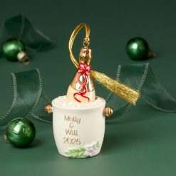 Alternative view of Lenox Premium Personalized Champagne Bucket Ornament