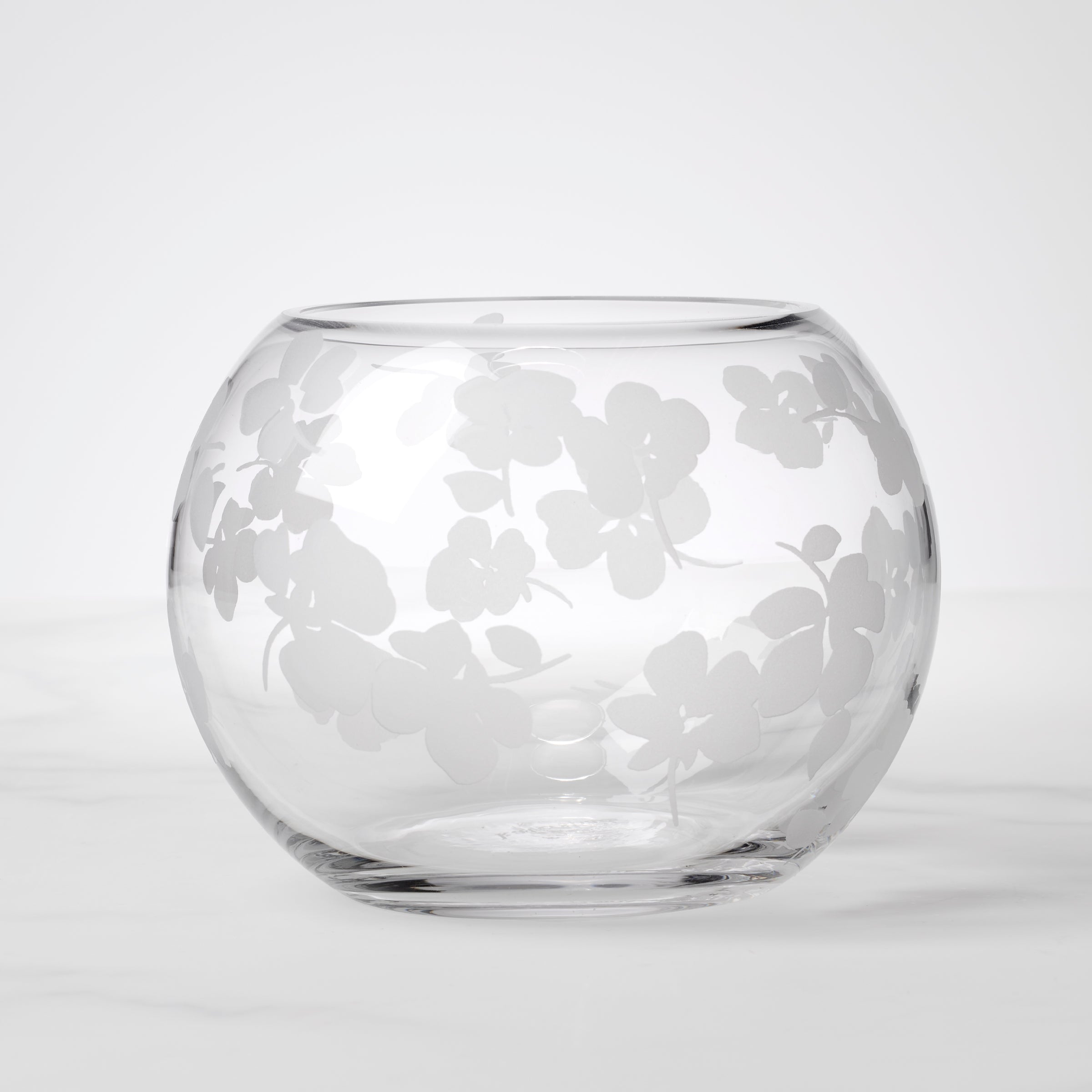 Lenox Premium Spring Pansies Glass Petite Rose Bowl