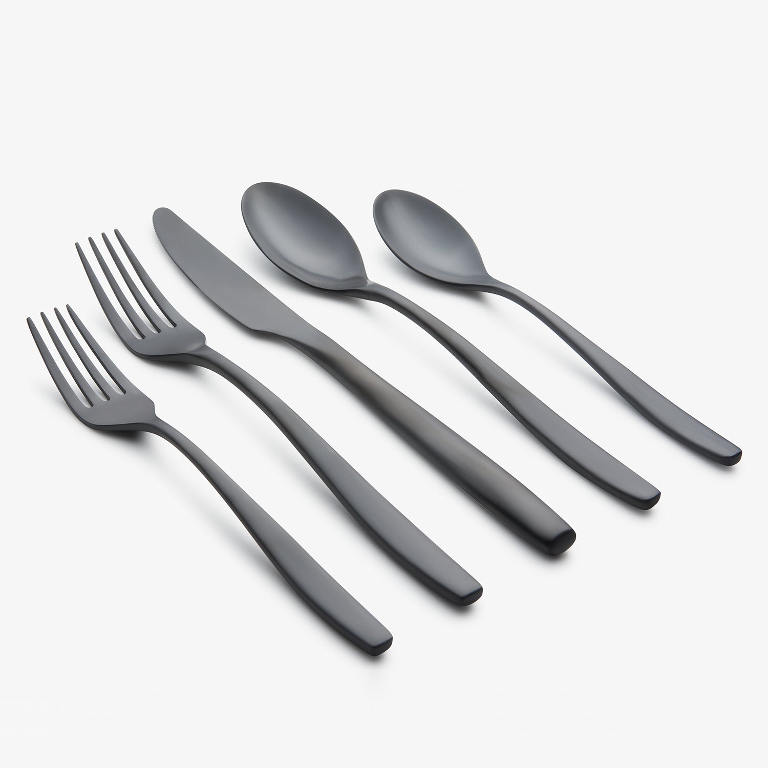 Lenox Premium Averie Black Satin 20-Piece Flatware Set - Image 4