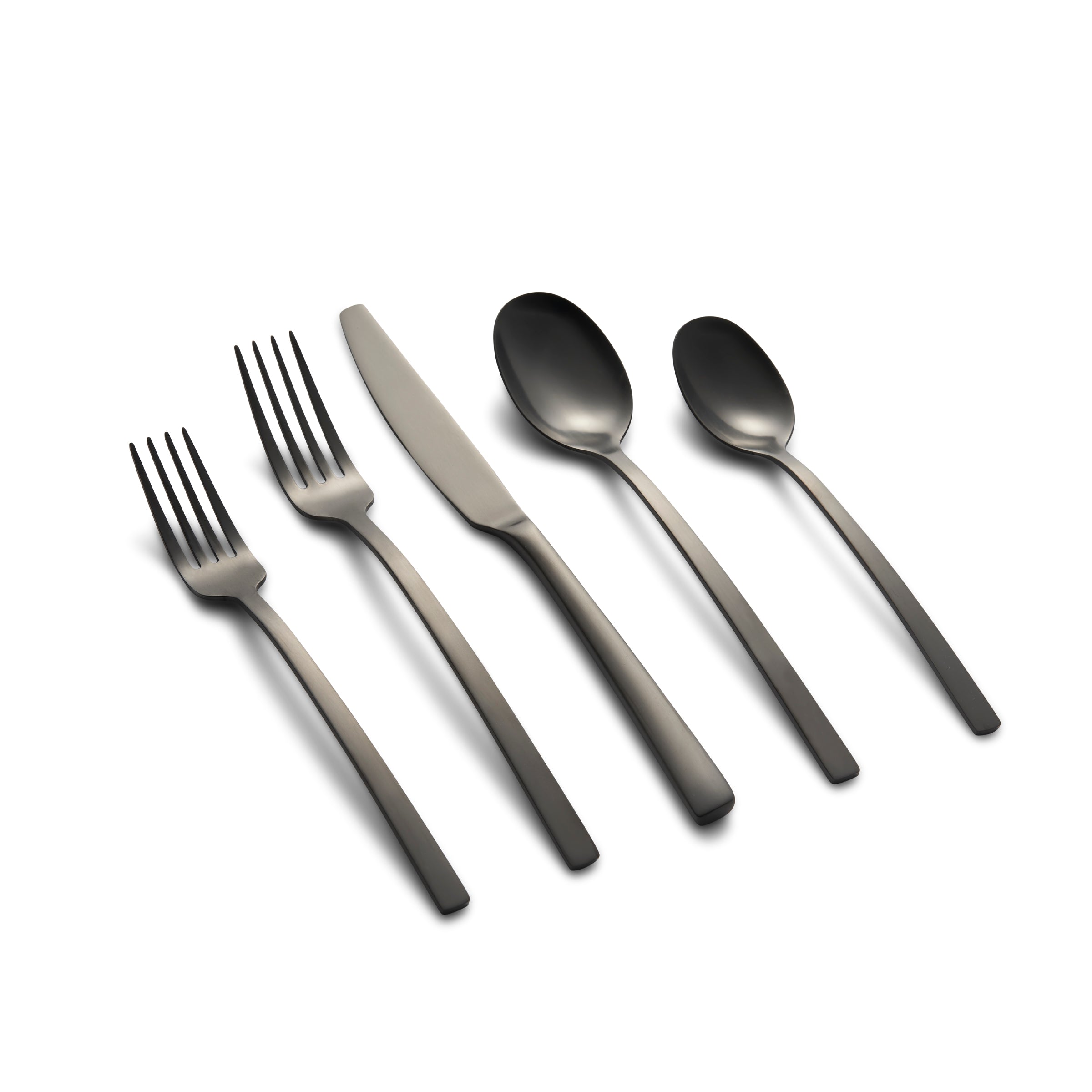 Lenox Premium Beacon Black Satin 20-Piece Flatware Set