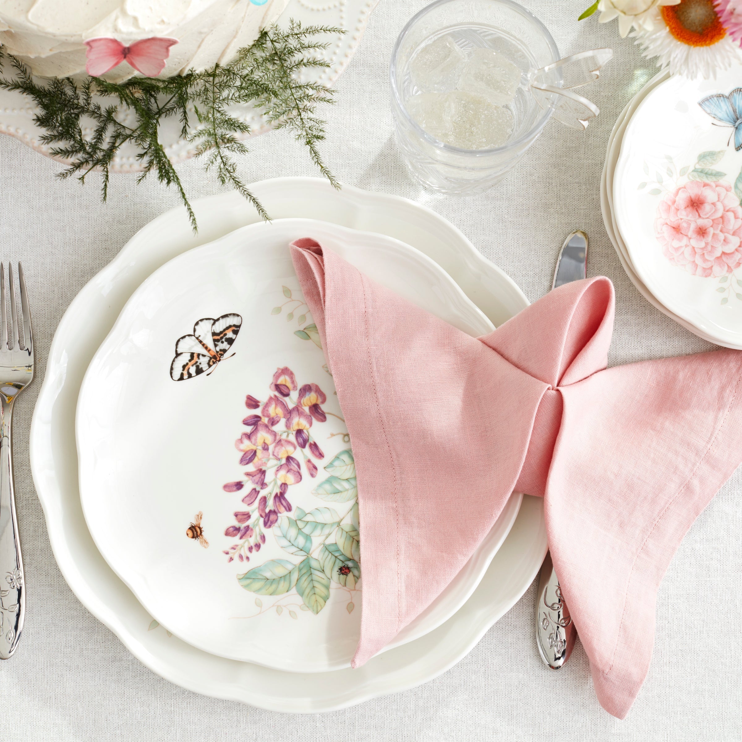 Lenox Premium Butterfly Meadow 28-Piece Dinnerware Set - Image 6