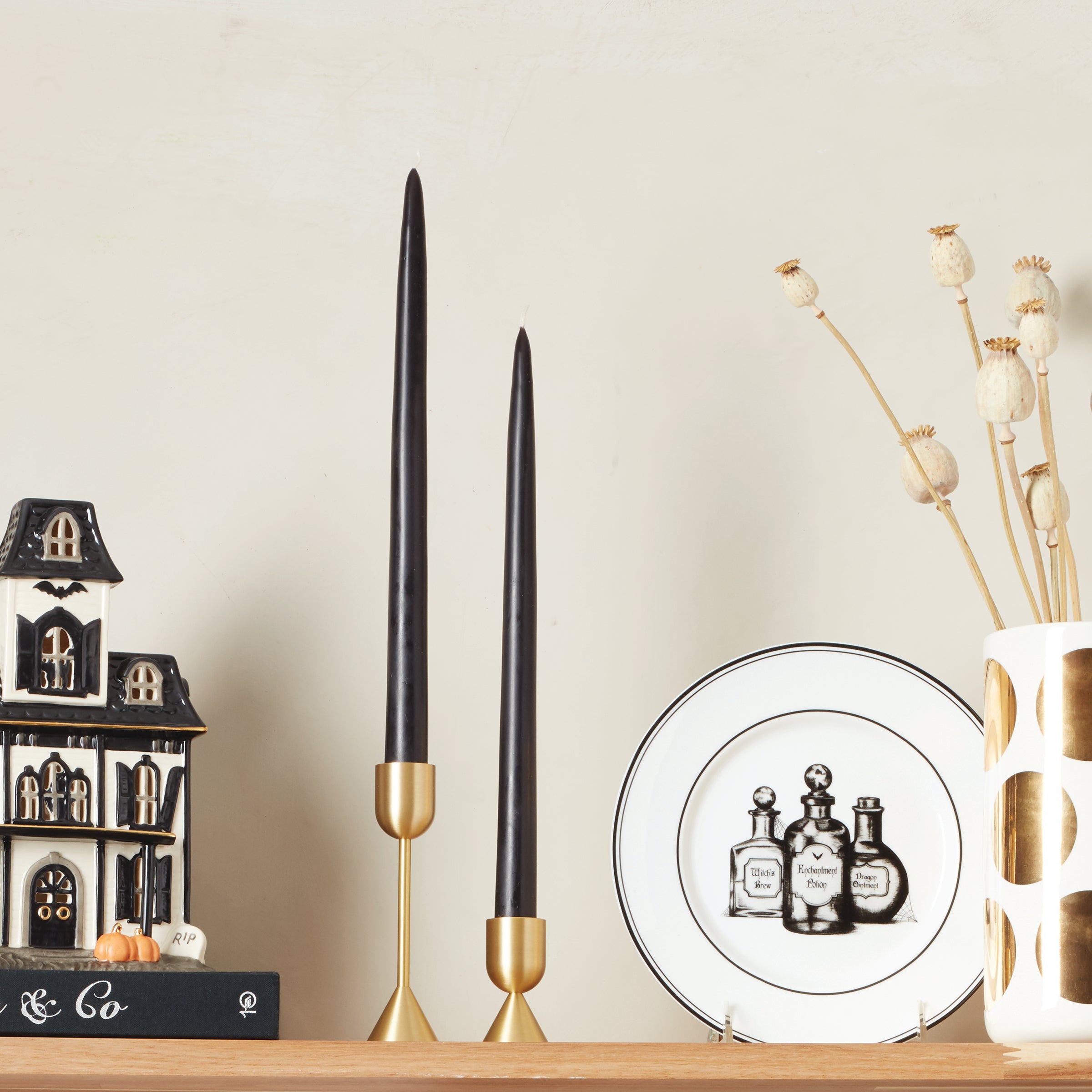 Lenox Premium Light Gold Tall Taper Candle Holder - Image 3