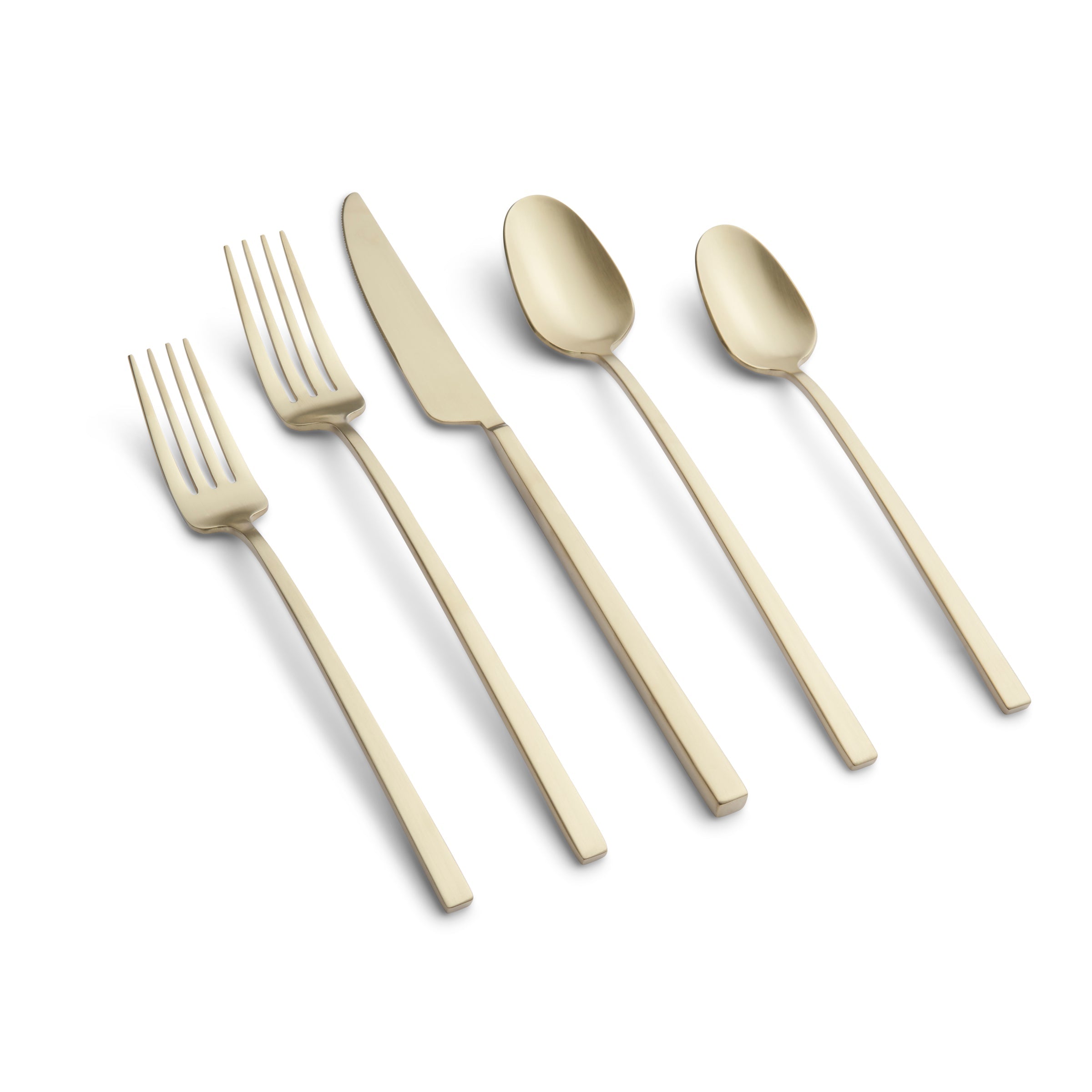 Lenox Premium Damaris Champagne Satin 20-Piece Flatware Set - Image 3