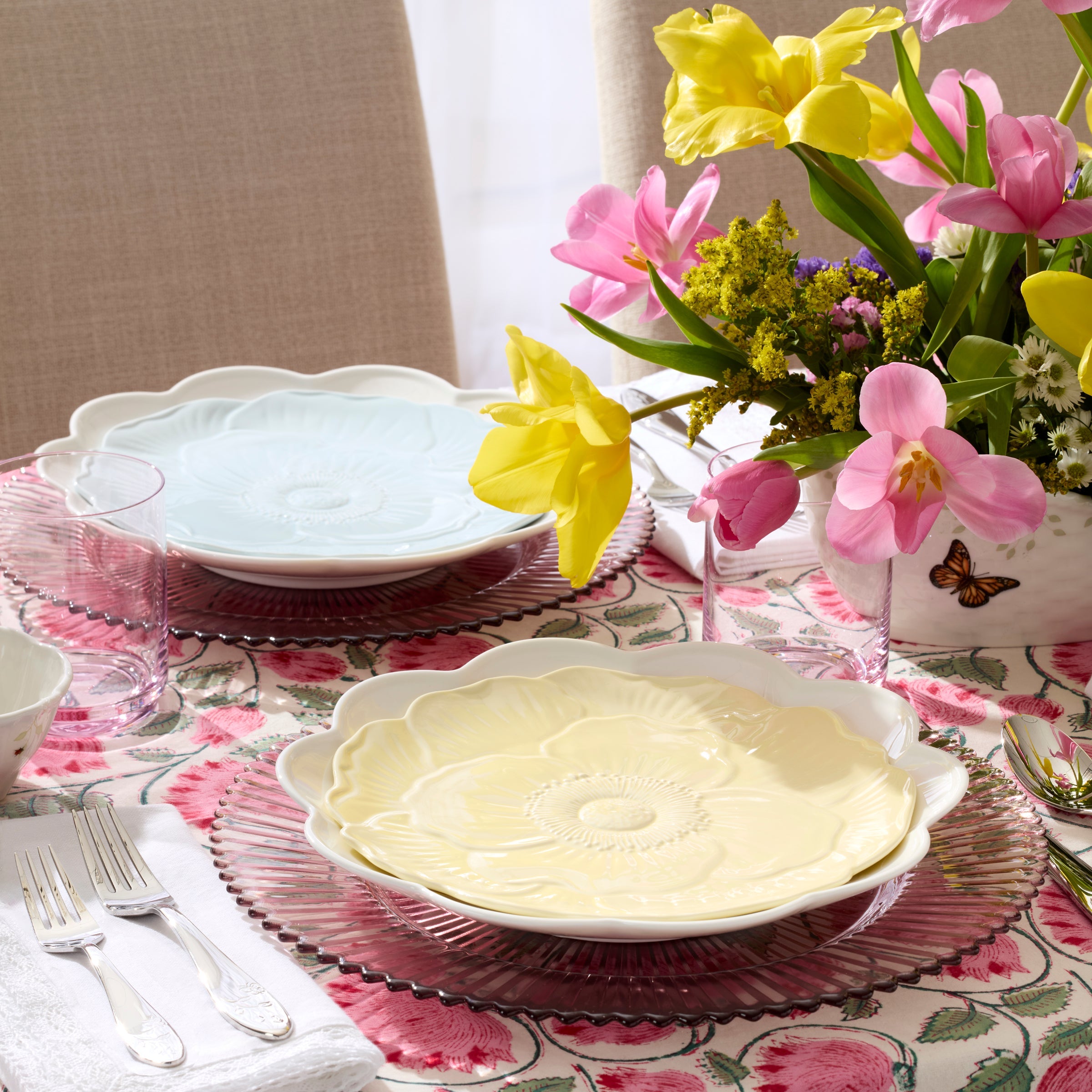 Lenox Premium Butterfly Meadow Floral Blue Accent Plates, Set of 4 - Image 7