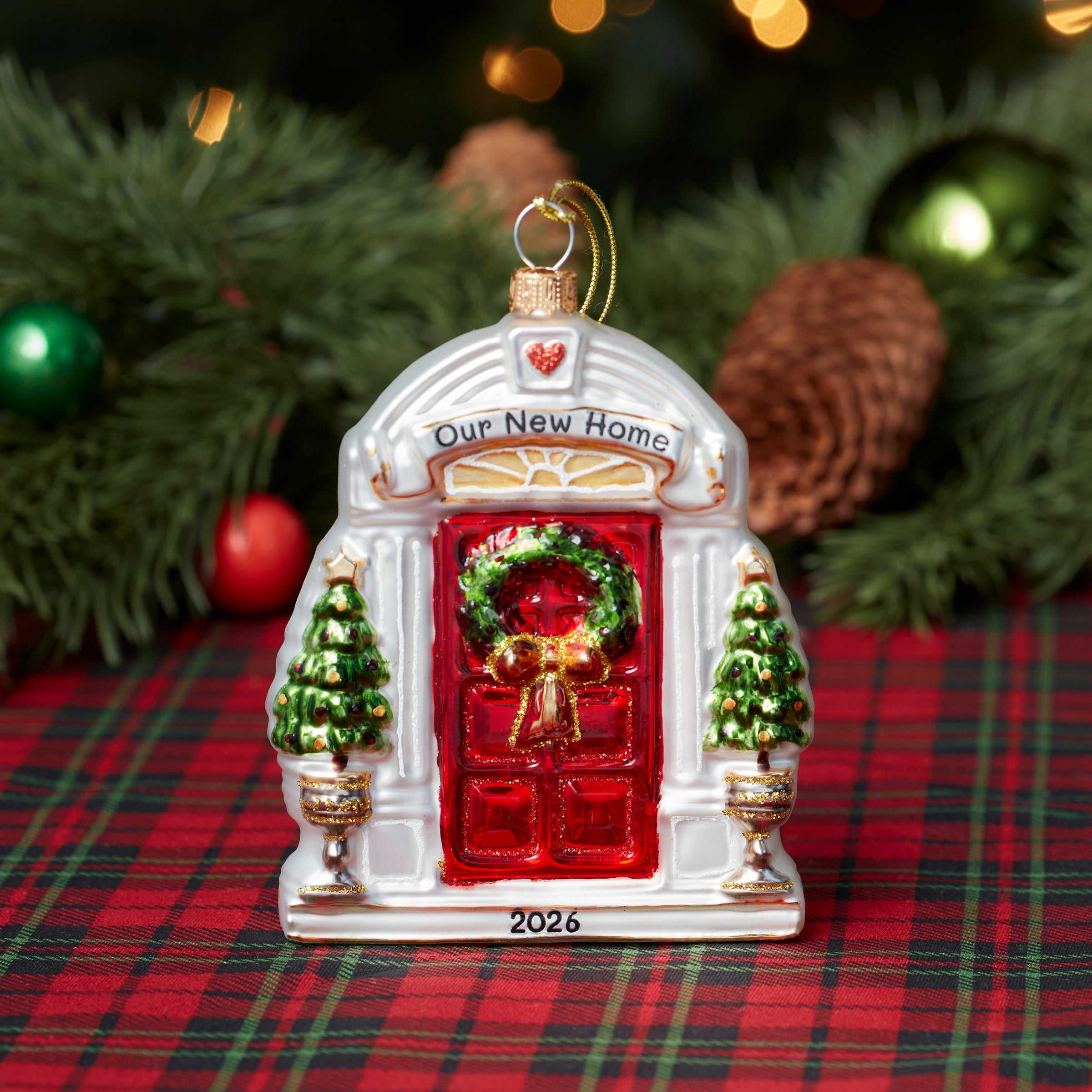 Lenox Premium 2026 Retro Blown Glass New Home Ornament - Image 2