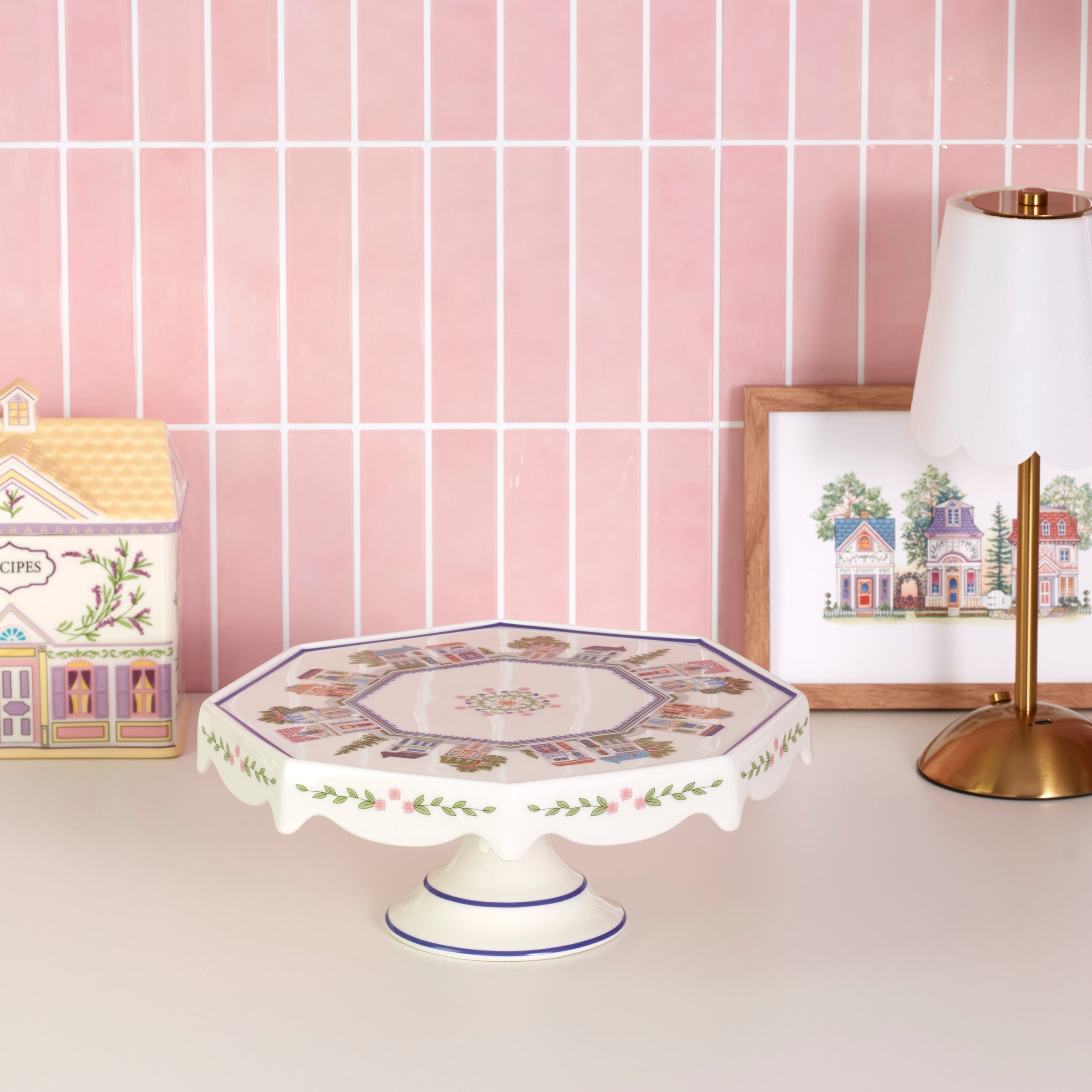 Lenox Premium Lenox Spice Village Cake Plate - Image 3