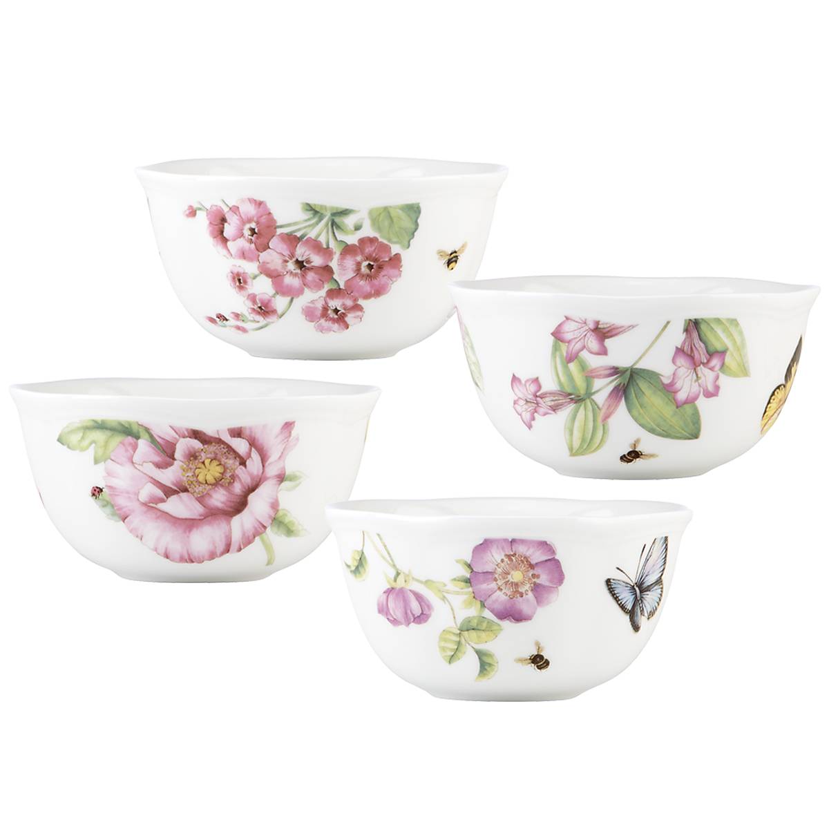 Lenox Premium Butterfly Meadow Bloom 4-Piece Bowl Set - Image 2