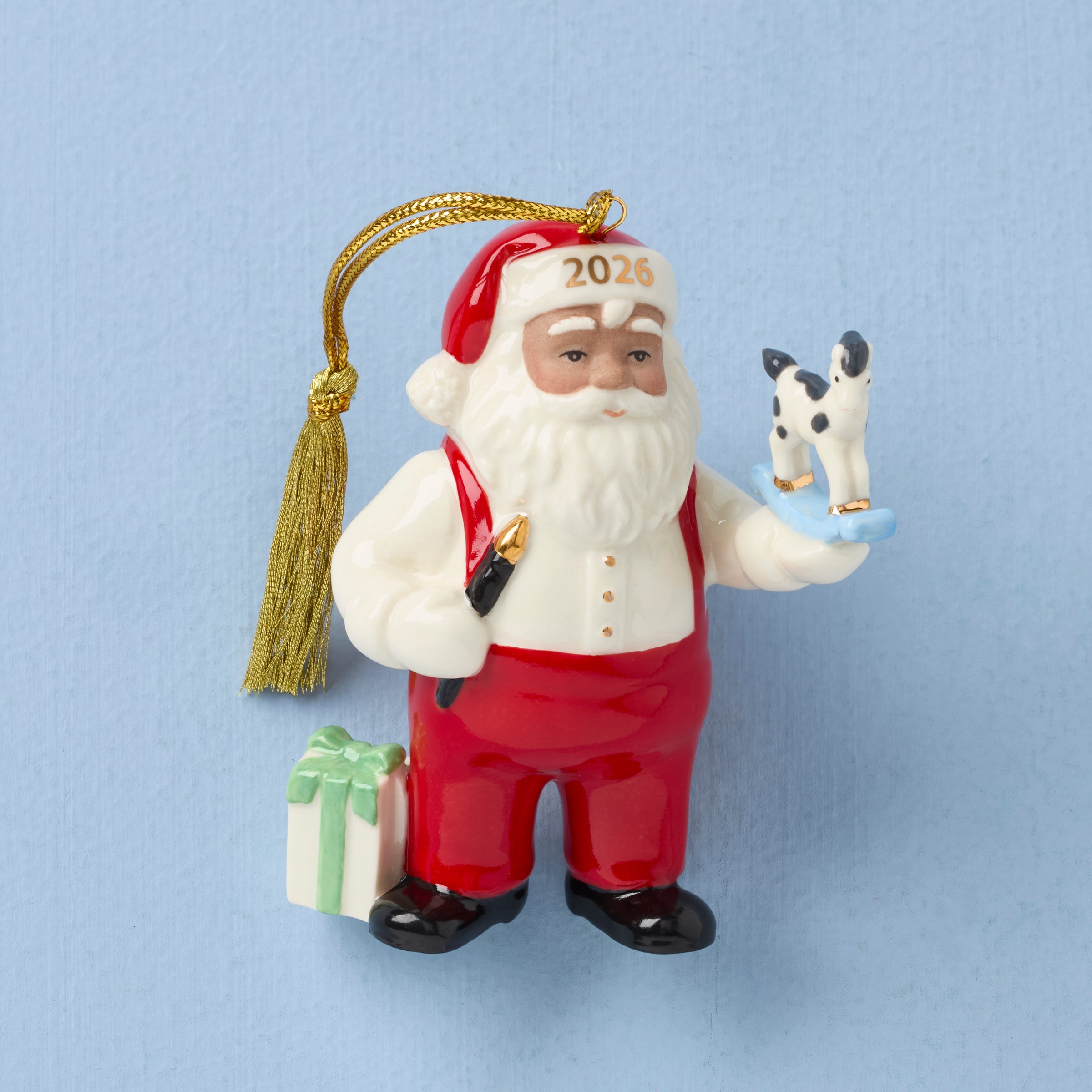 Lenox Premium African American Santa Workshop Ornament