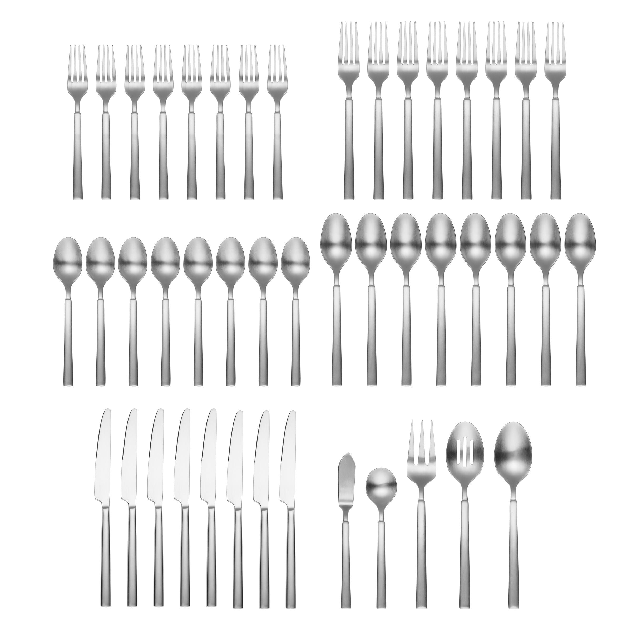 Lenox Premium Gailann Satin 45-Piece Flatware Set with Caddy - Image 2