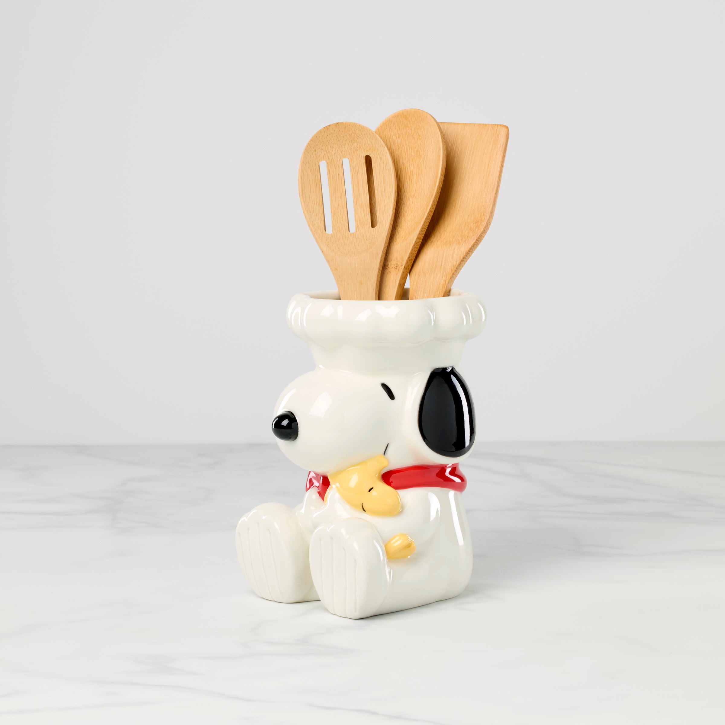 Lenox Premium Chef Snoopy Figural Utensil Crock 4-Piece Set - Image 2
