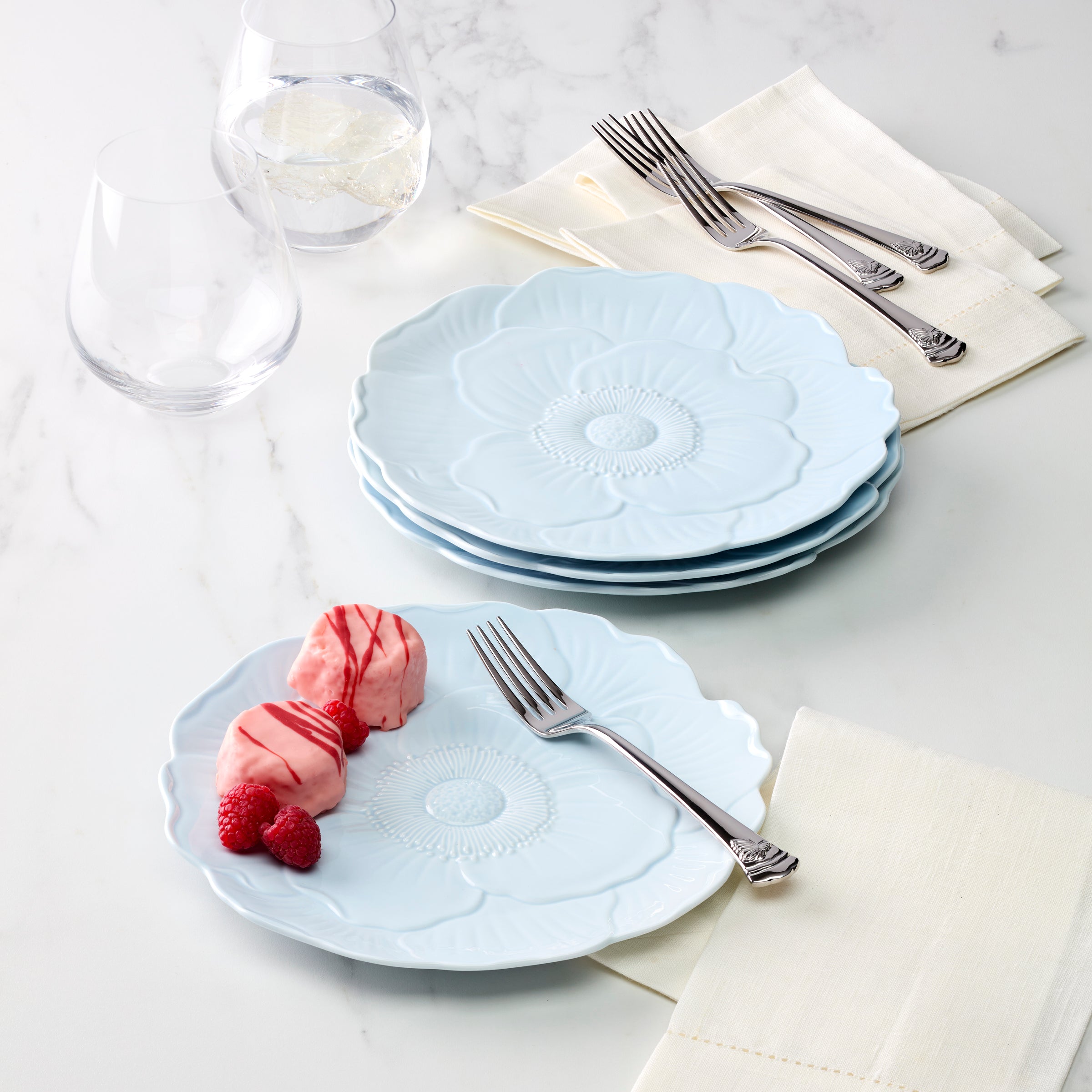 Lenox Premium Butterfly Meadow Floral Blue Accent Plates, Set of 4 - Image 8