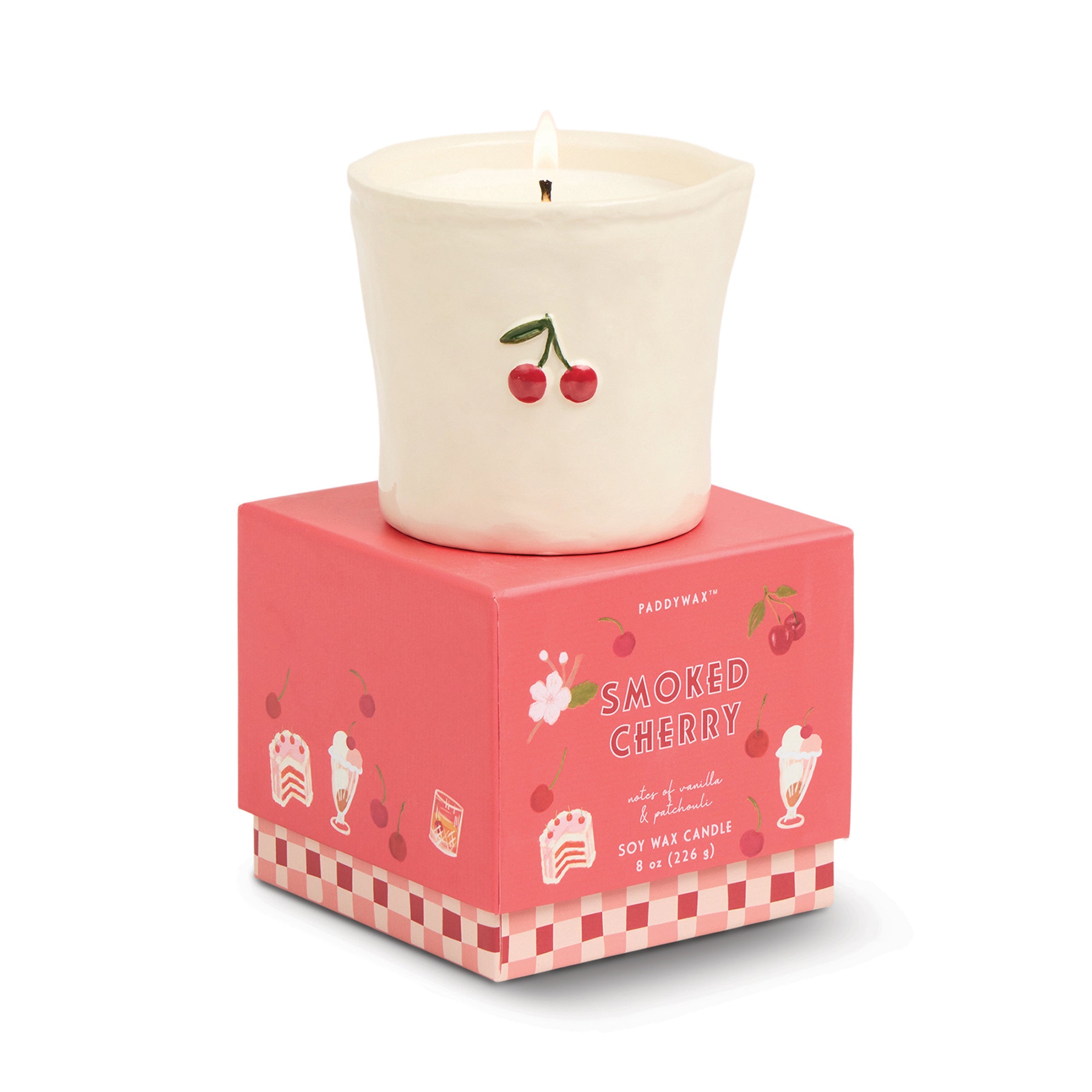 Lenox Premium Bistro Smoked Cherry 8oz Candle - Image 2