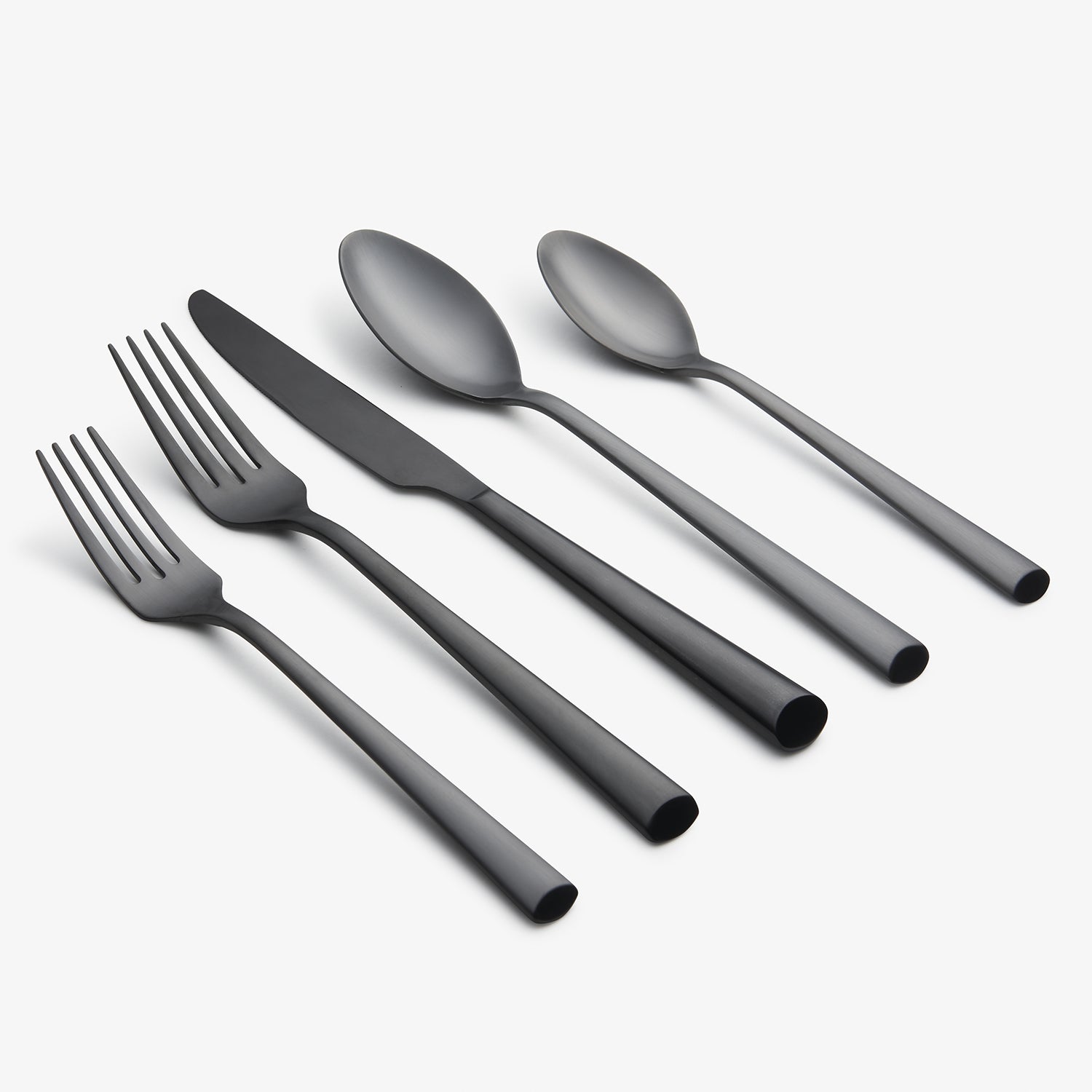 Lenox Premium Gilda Black Satin 20-Piece Flatware Set