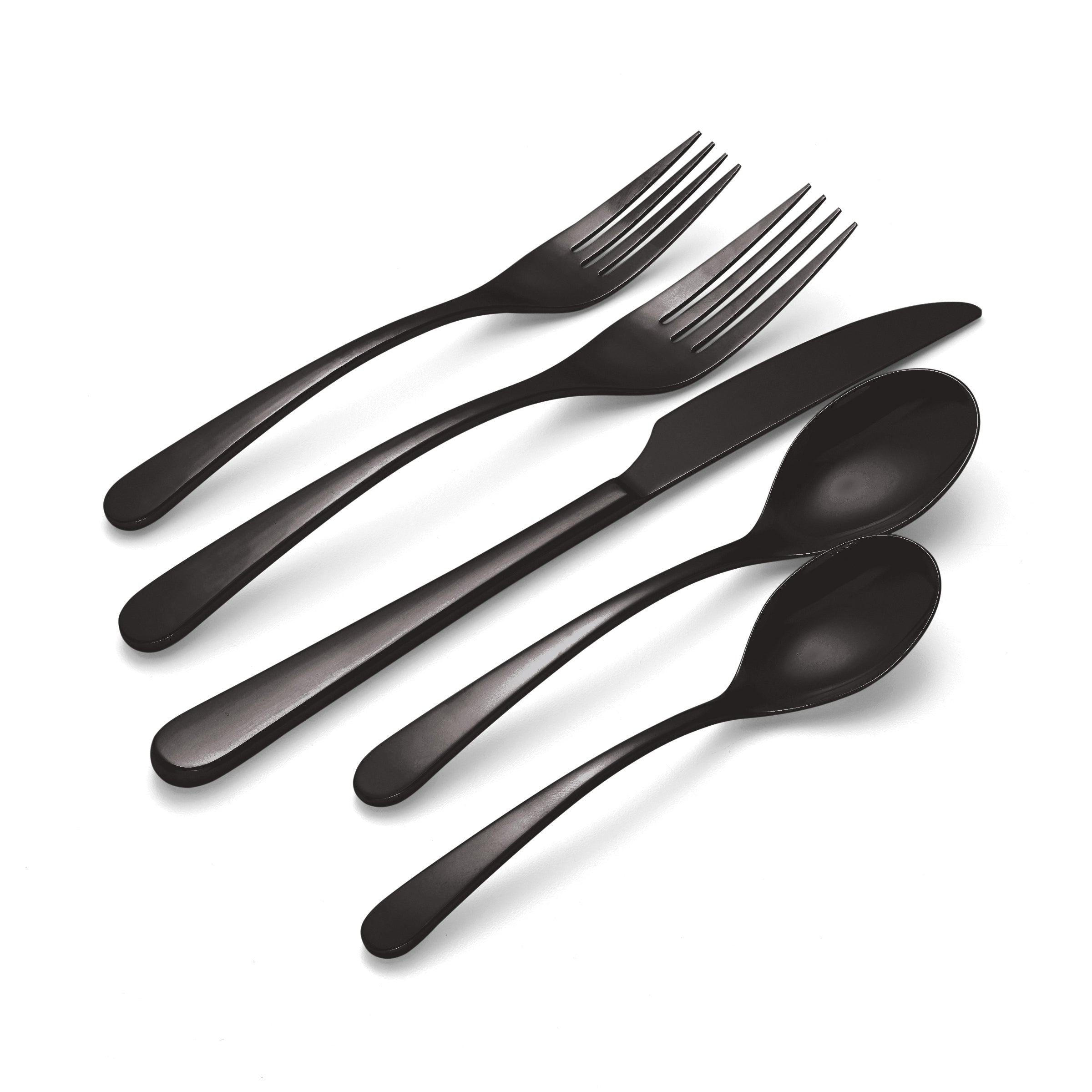Lenox Premium Kenbrook Black Vintage 20-Piece Flatware Set - Image 4