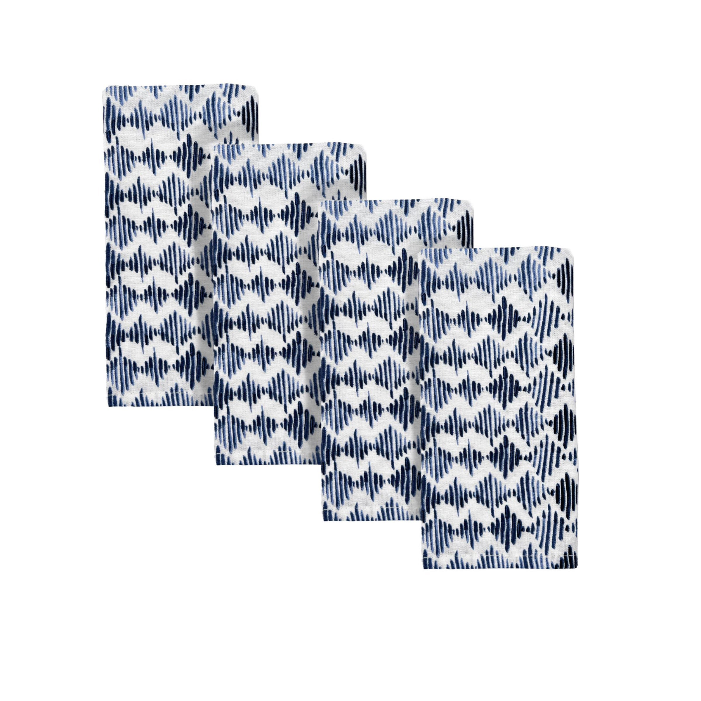 Lenox Premium Blue Bay Diamond Dinner Napkins, Set of 4