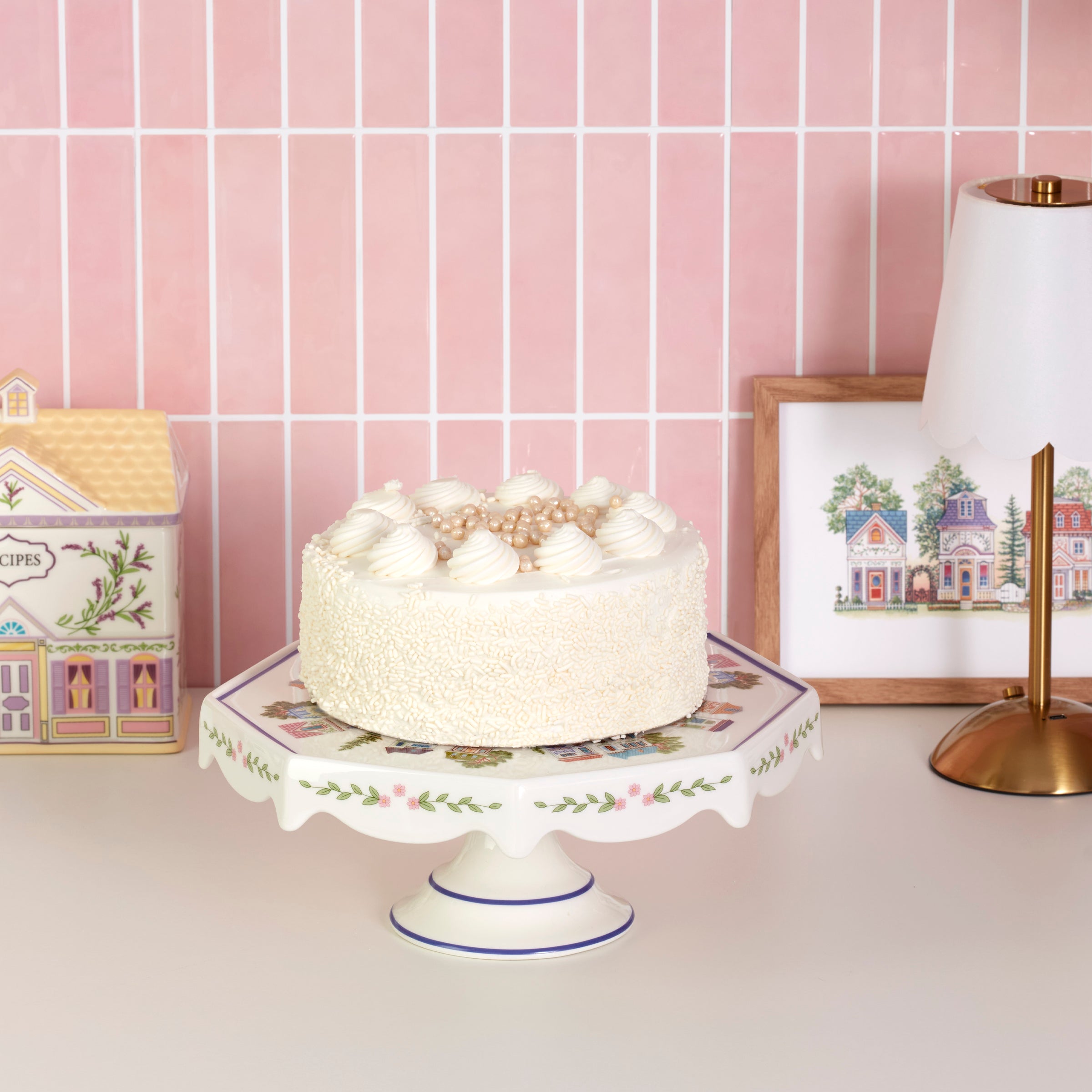 Lenox Premium Lenox Spice Village Cake Plate - Image 4