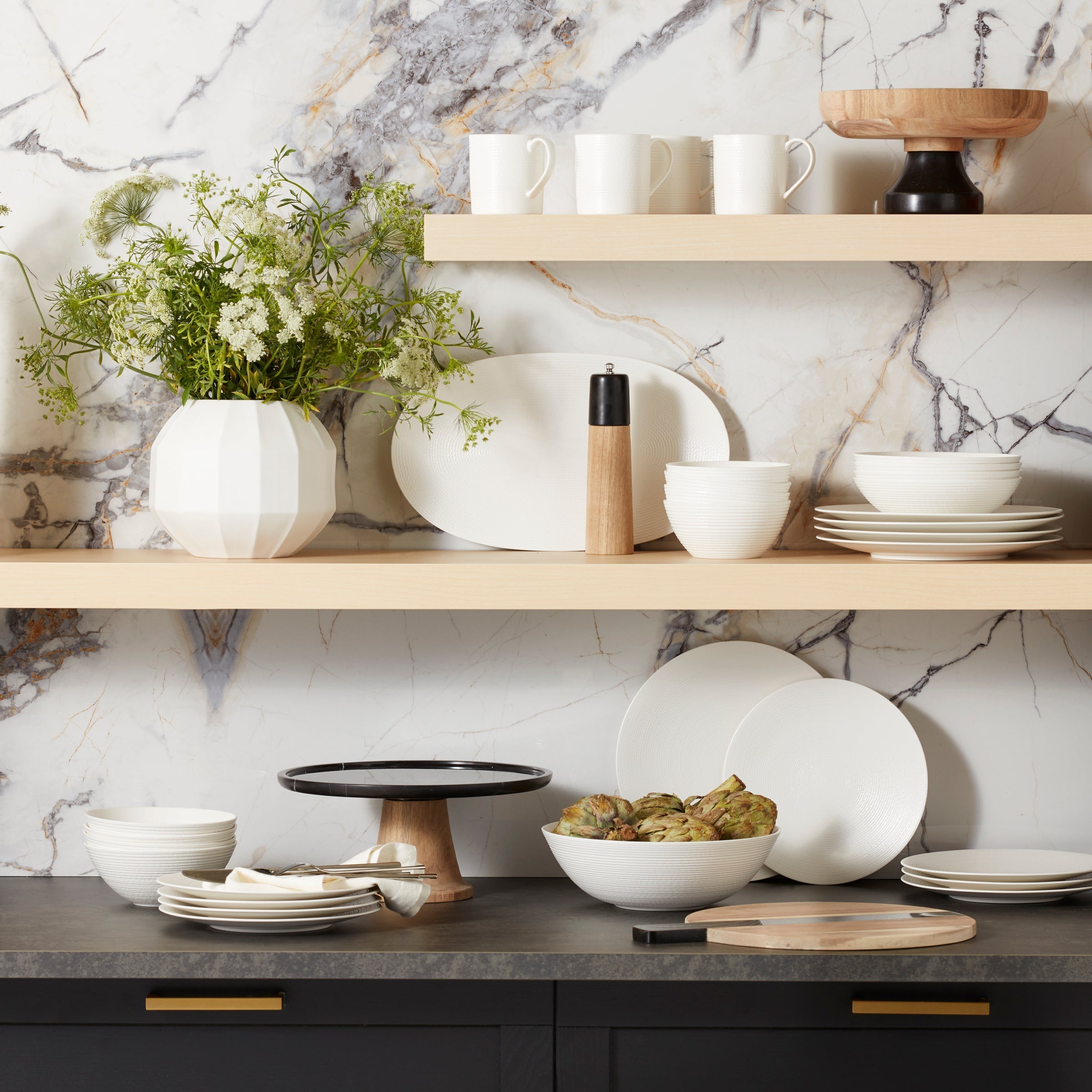 Lenox Premium LX Collective White 12-Piece Dinnerware Set - Image 4