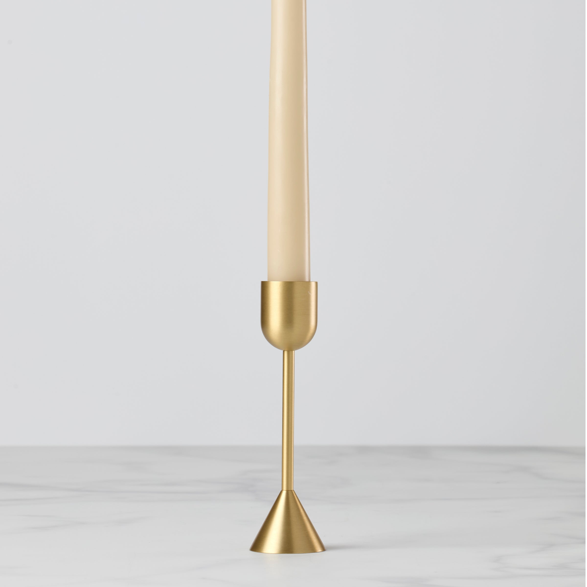 Lenox Premium Light Gold Tall Taper Candle Holder - Image 2