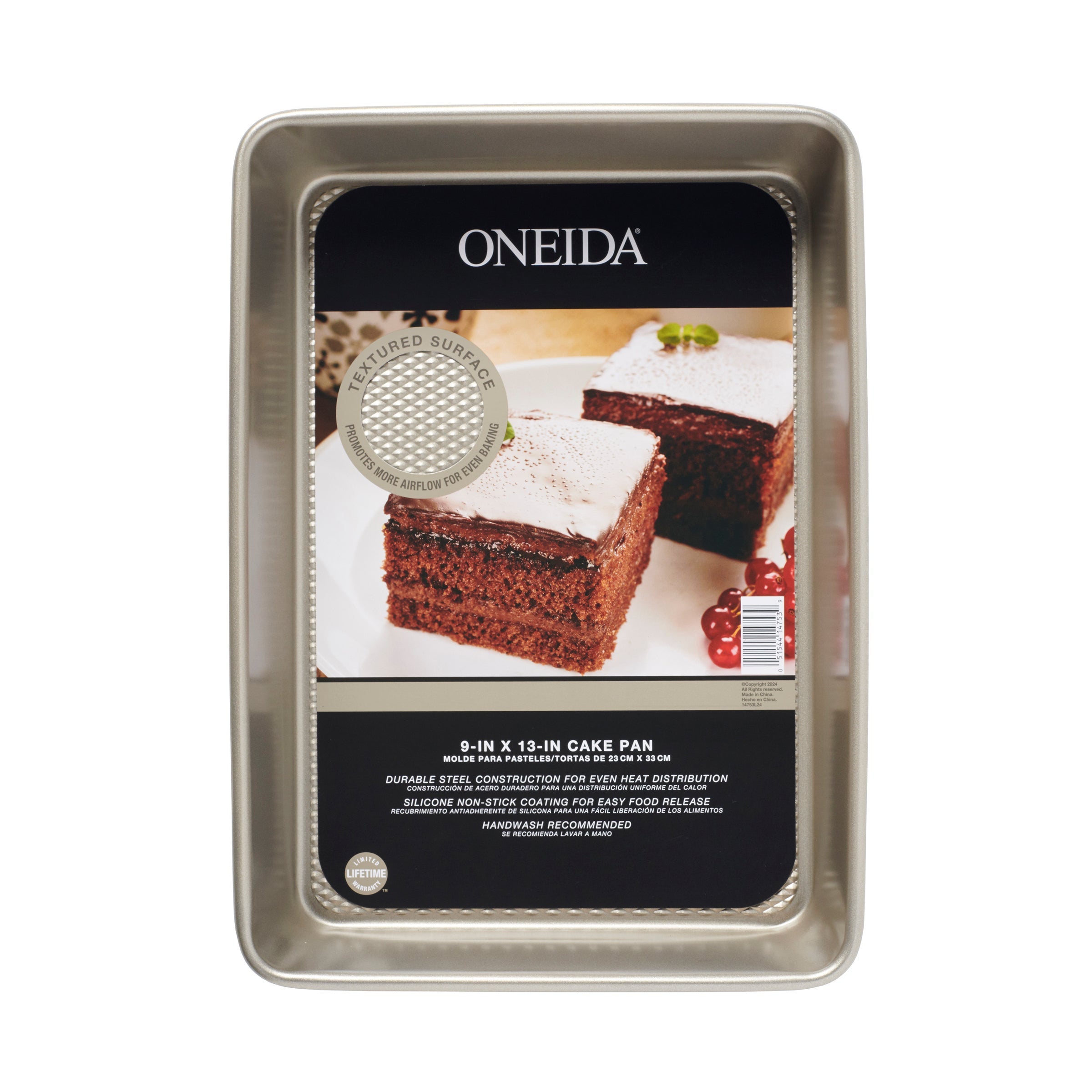 Lenox Premium Oneida Kitchen 9x13 Textured Cake Pan