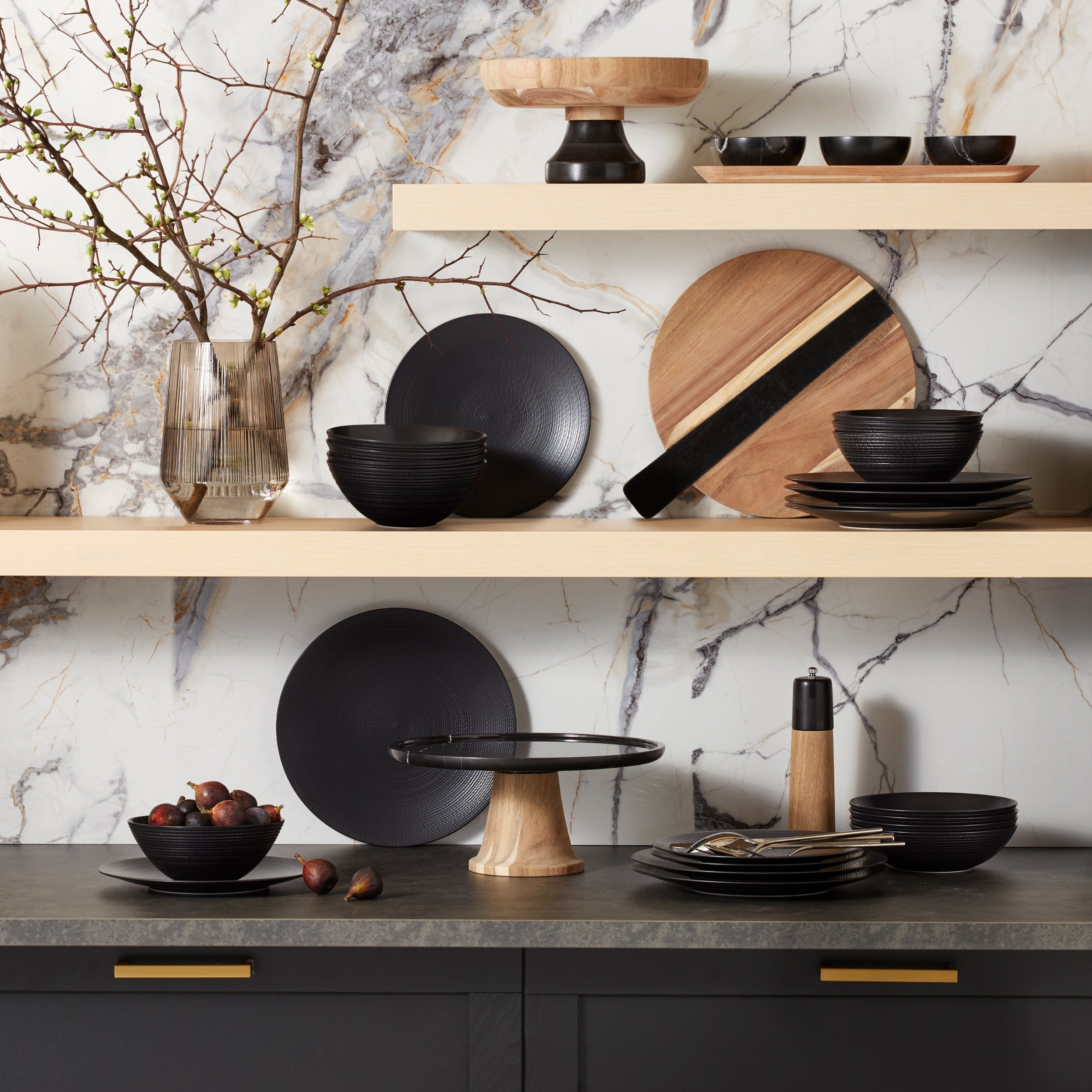 Lenox Premium LX Collective Black 12-Piece Dinnerware Set - Image 7