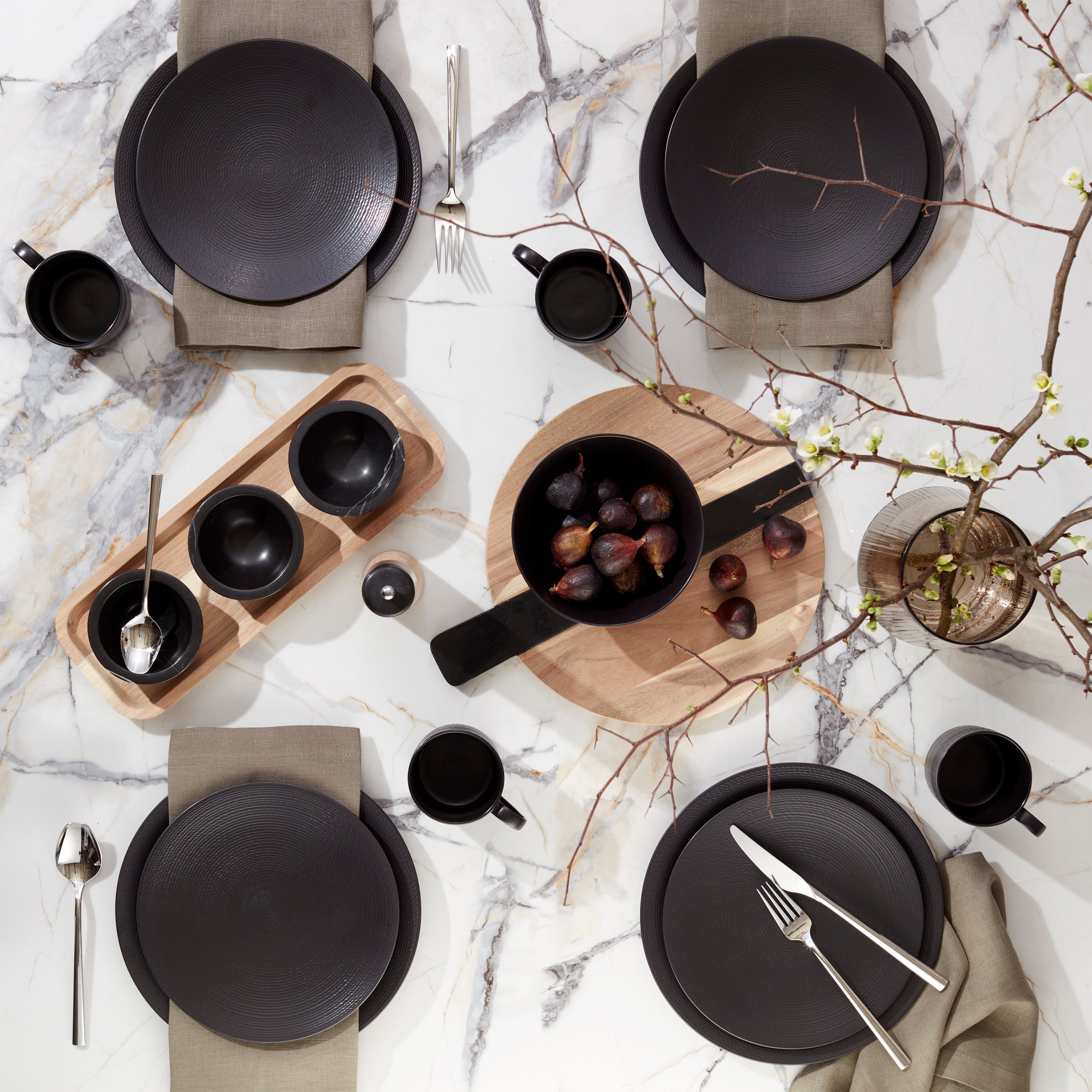 Lenox Premium LX Collective Black 12-Piece Dinnerware Set - Image 6