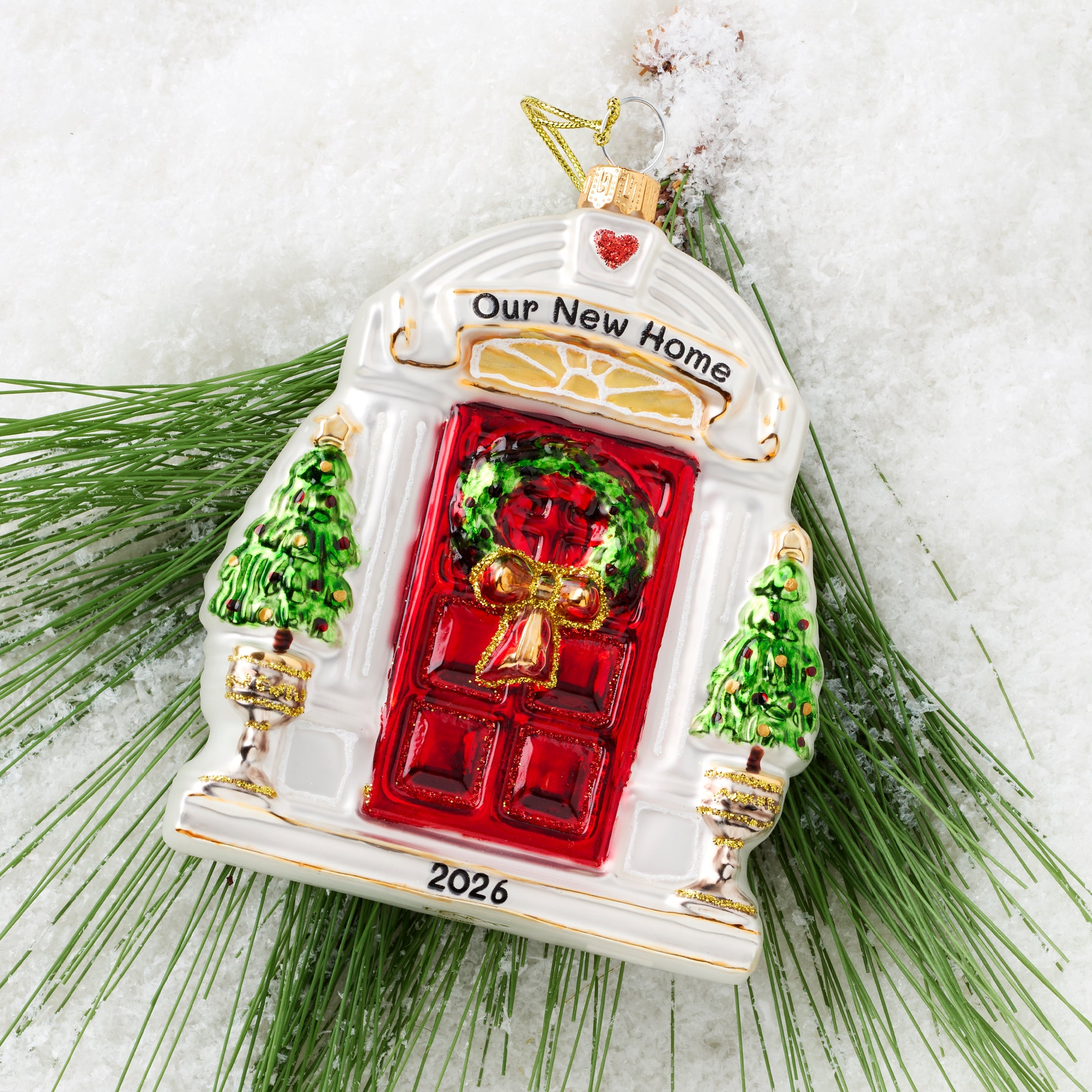 Lenox Premium 2026 Retro Blown Glass New Home Ornament - Image 3