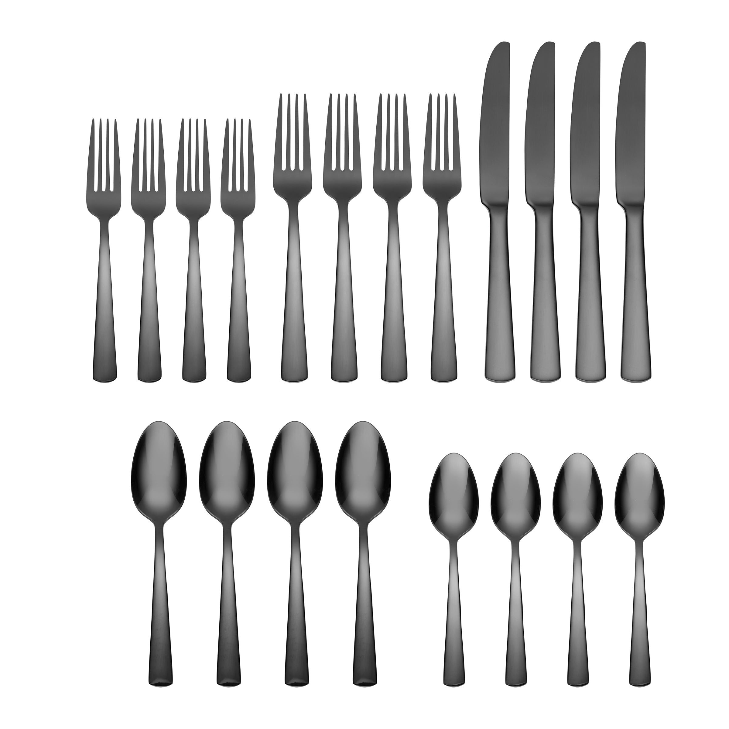 Lenox Premium Aptitude Midnight Glossy 20-Piece Flatware Set - Image 2