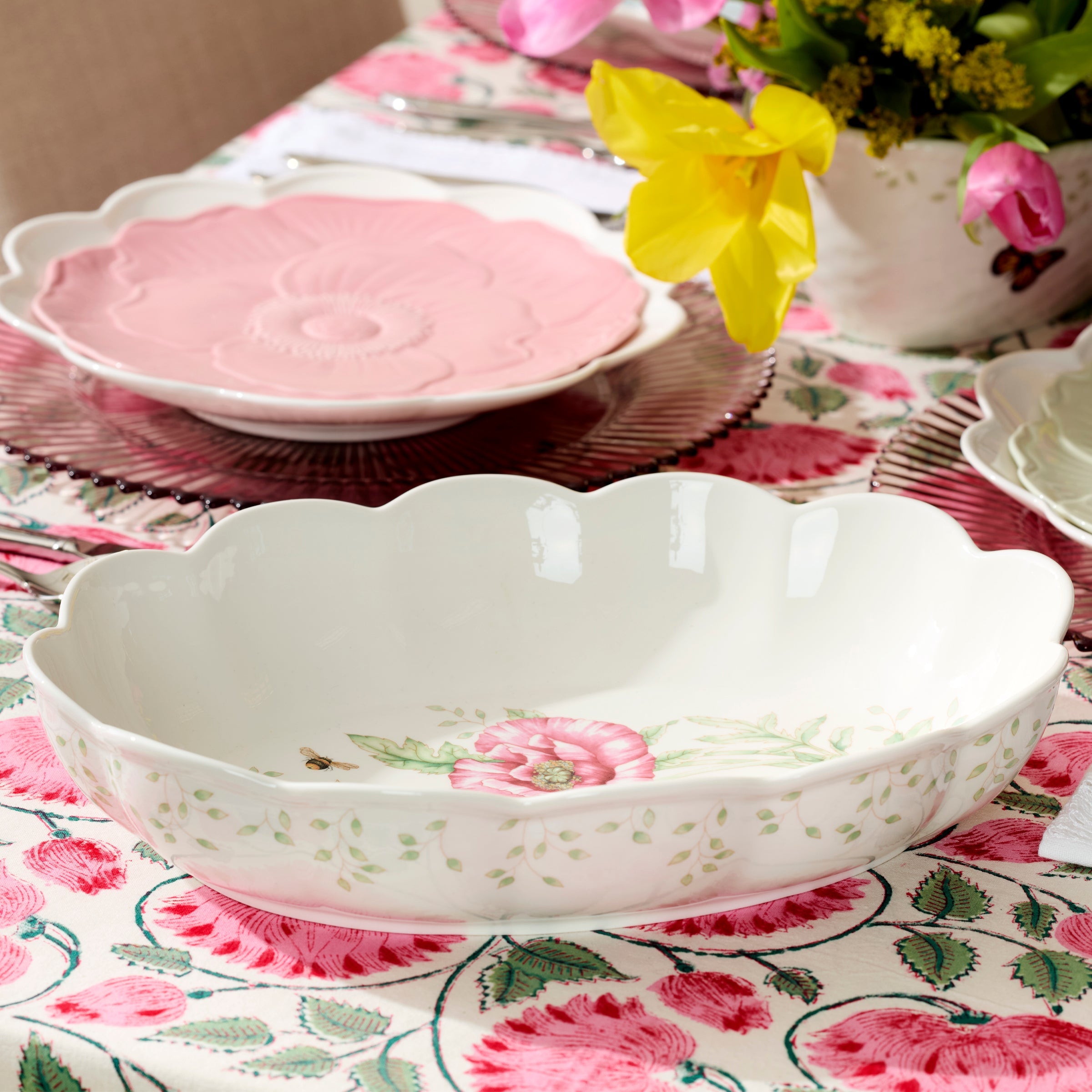 Lenox Premium Butterfly Meadow Scalloped Oval Baker - Image 4