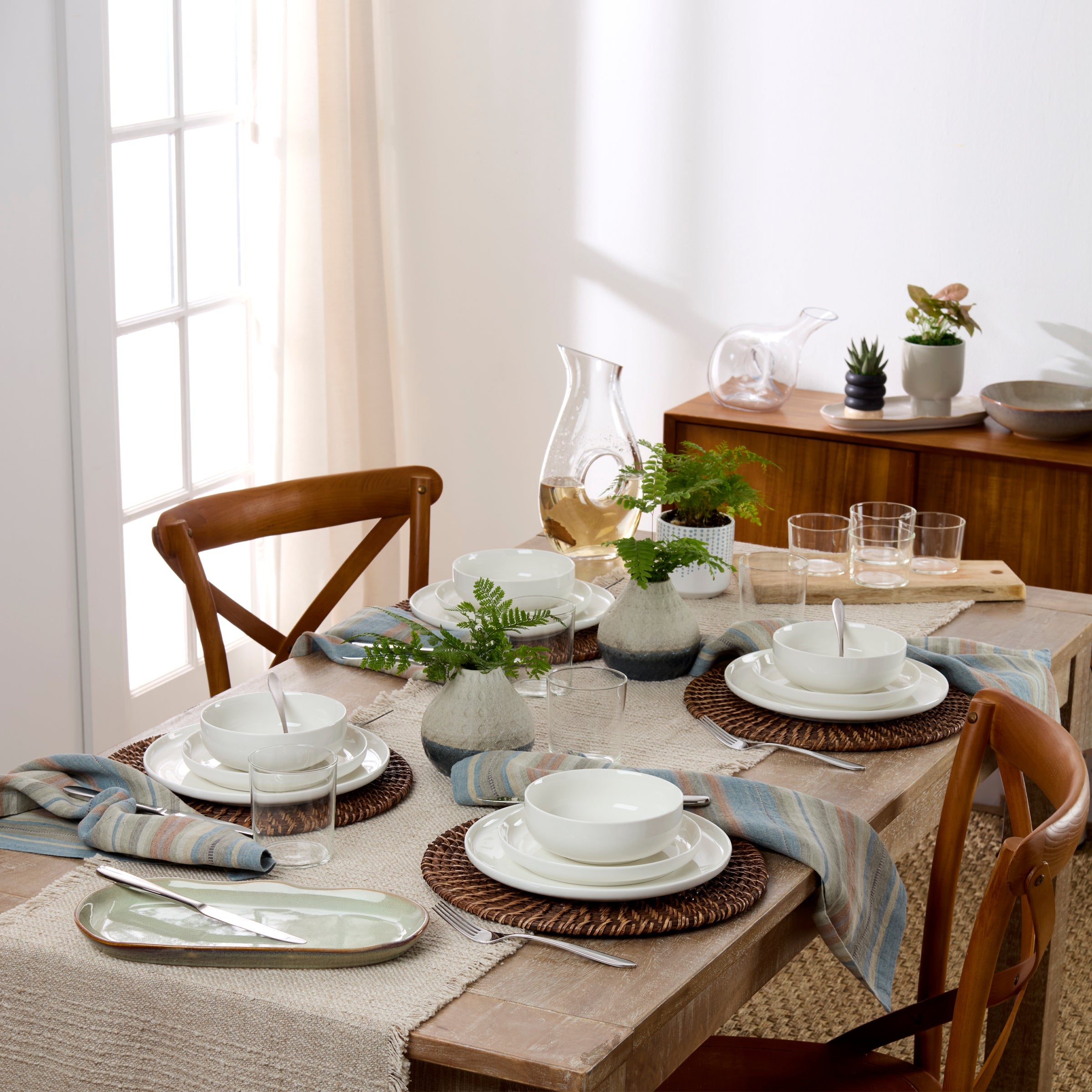 Lenox Premium 24 Seven White 18-Piece Dinnerware Set - Image 2