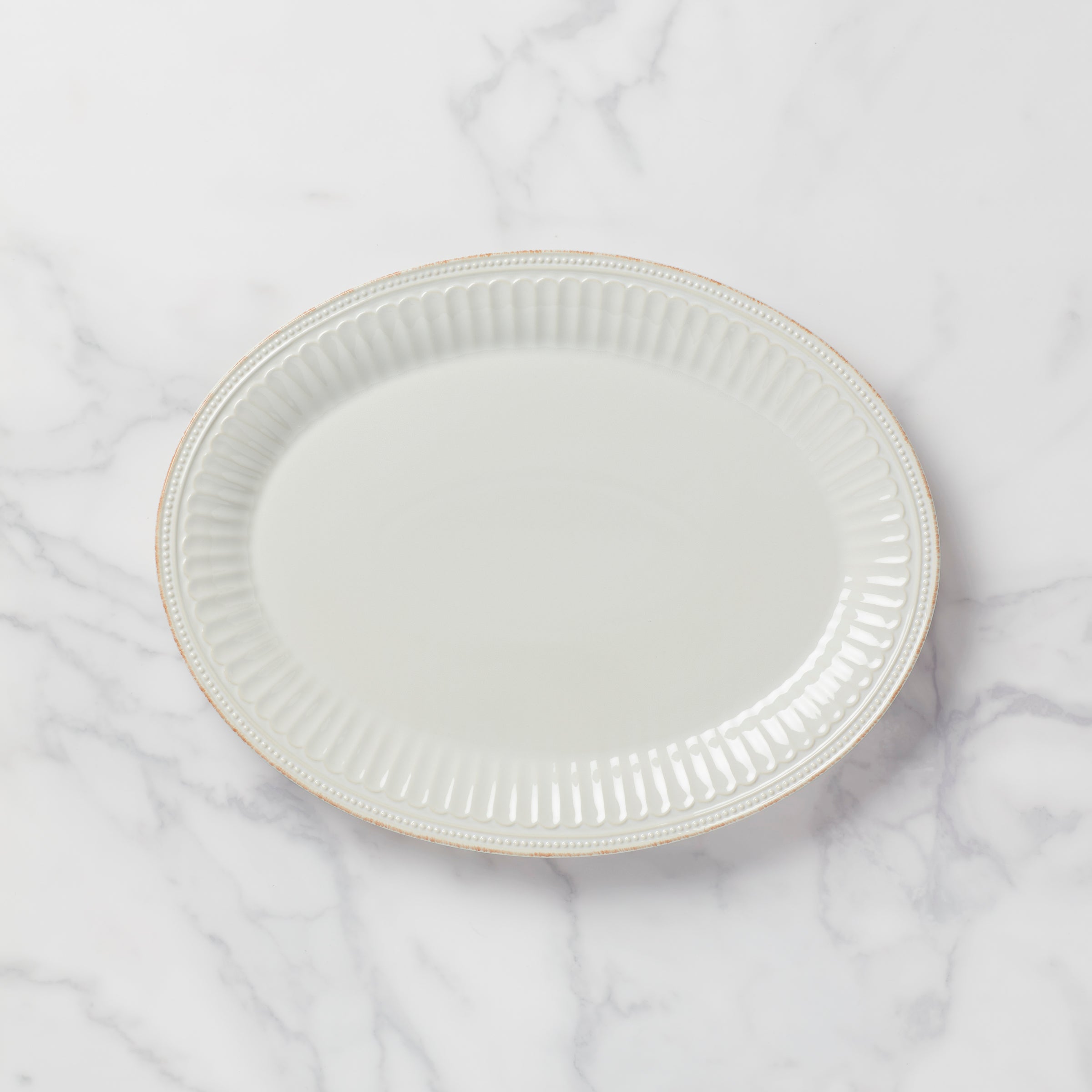 Lenox Premium French Perle Groove White Platter