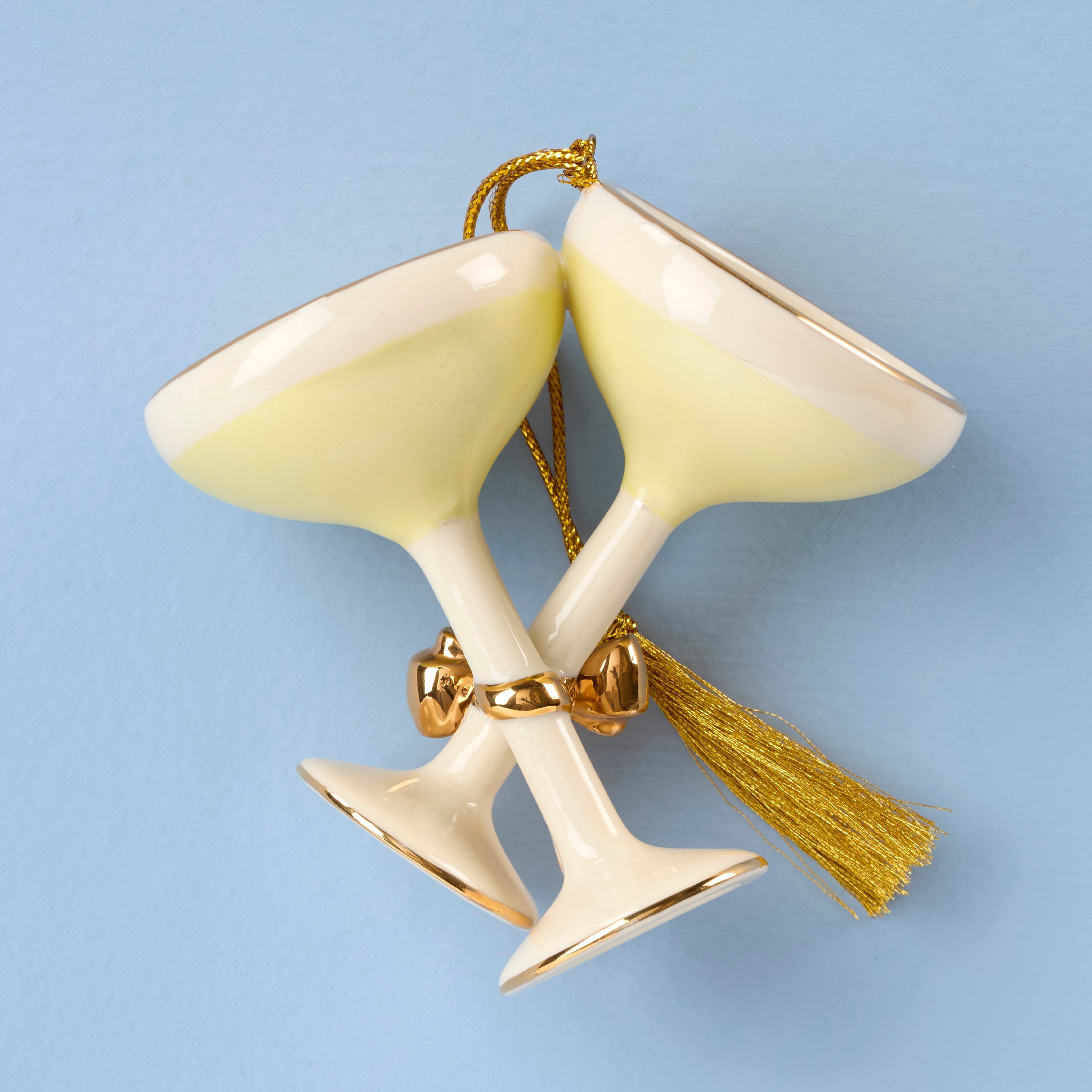 Lenox Premium Personalized Champagne Glasses Ornament - Image 2