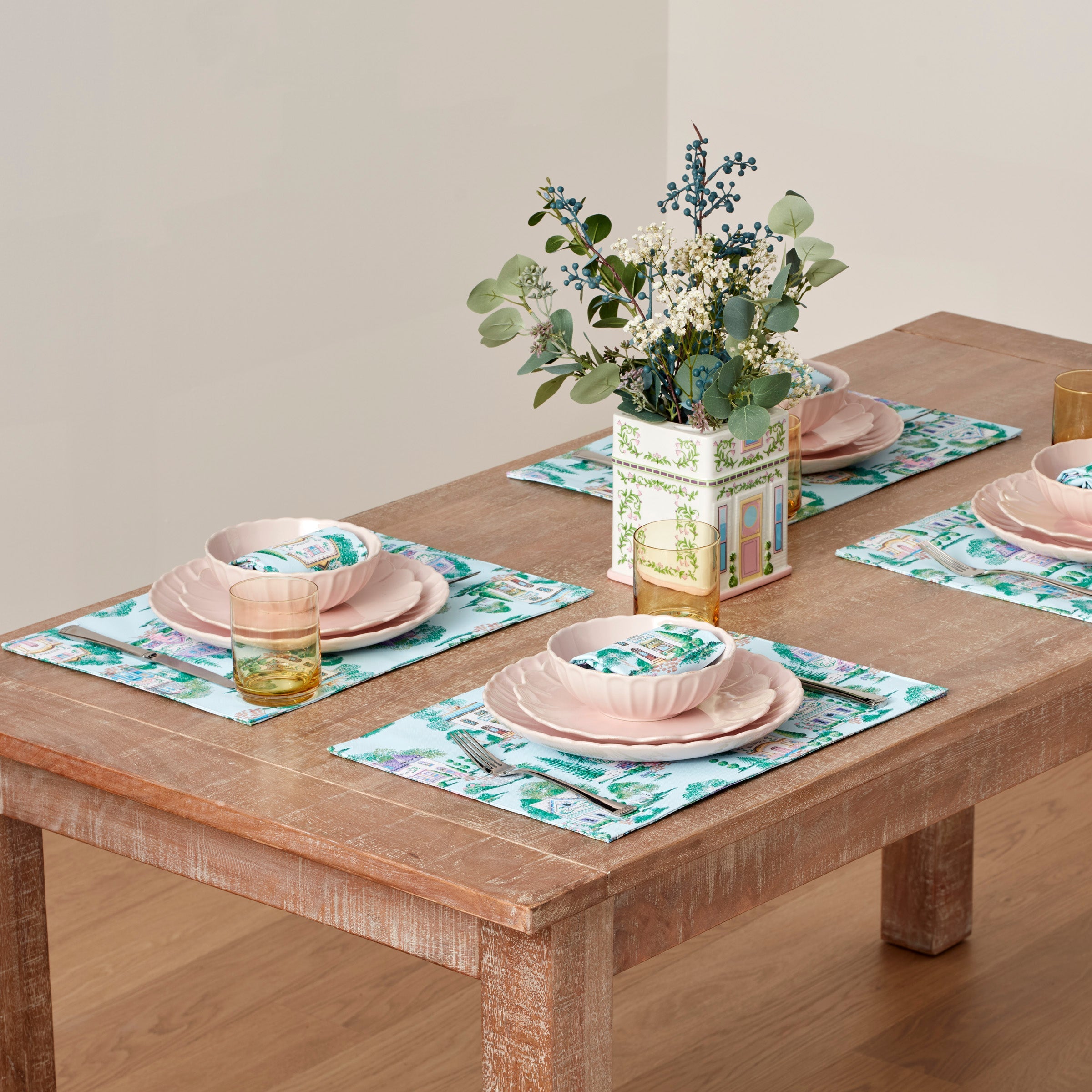 Lenox Premium Lenox Spice Village Allover Placemats, Set of 4 - Image 2
