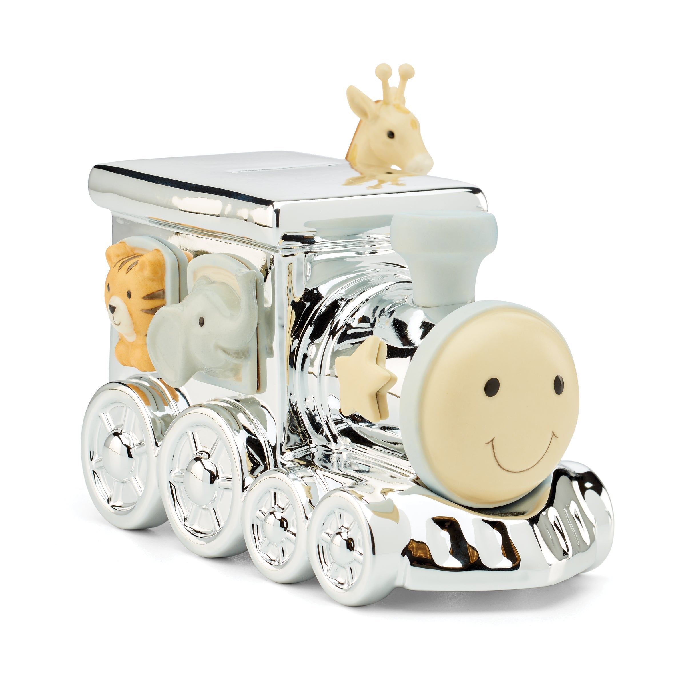 Lenox Premium Animal Train Silverplate Bank - Image 2