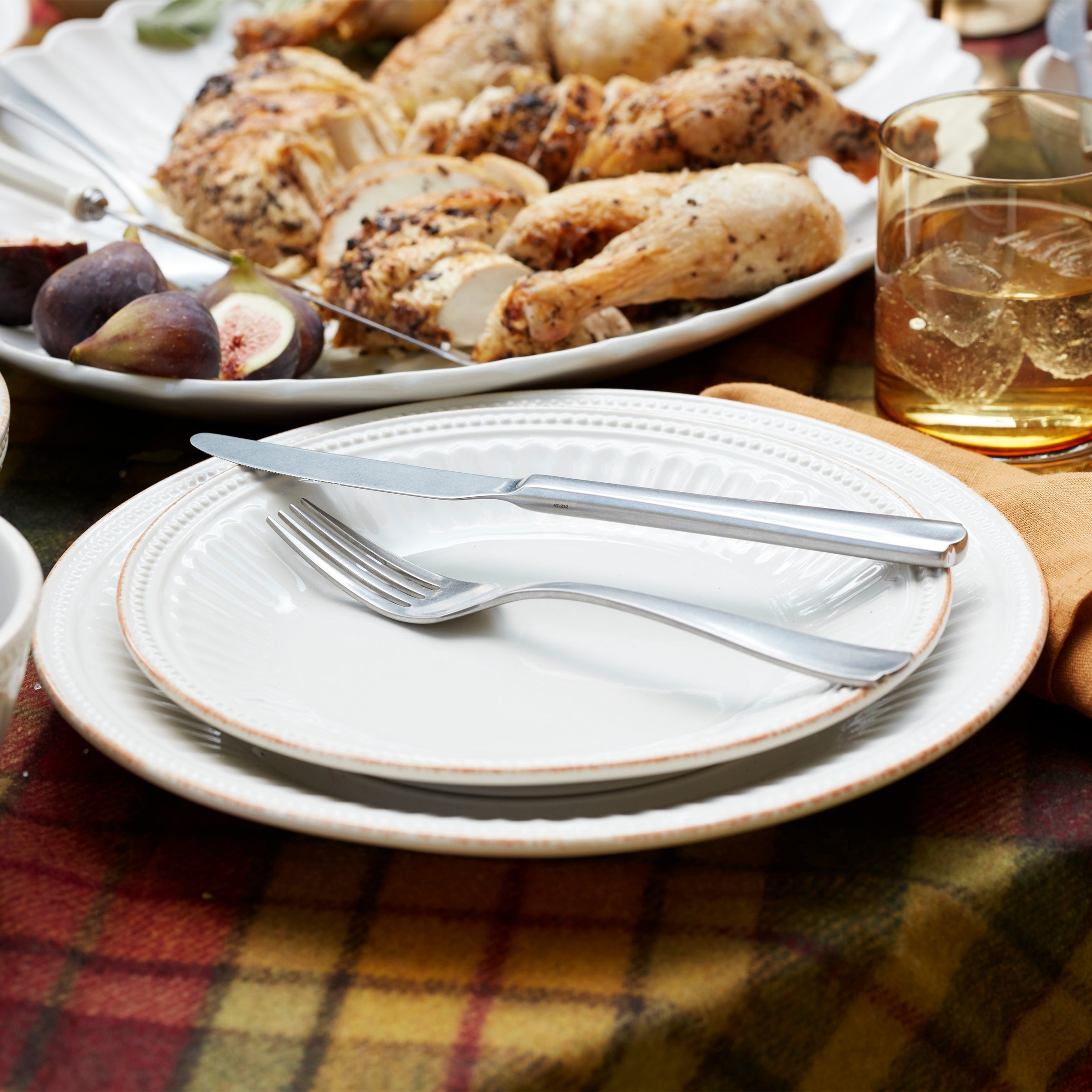 Lenox Premium French Perle Groove White 12-Piece Place Setting - Image 6