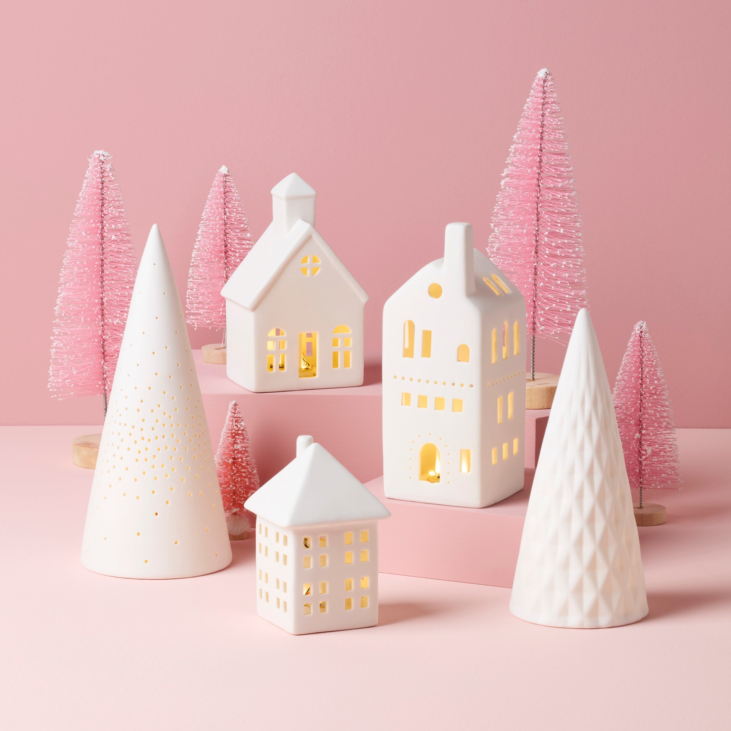 Lenox Premium Illuminated Modern Village 5-Piece Set - Image 3