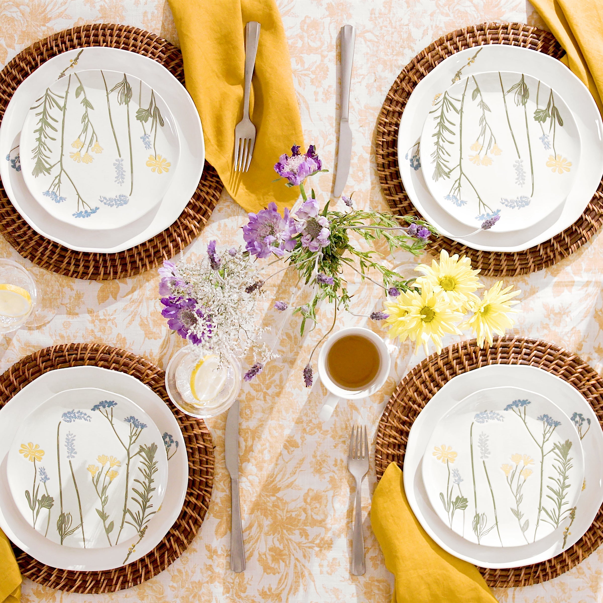 Lenox Premium Wildflowers 12-Piece Dinnerware Set - Image 3