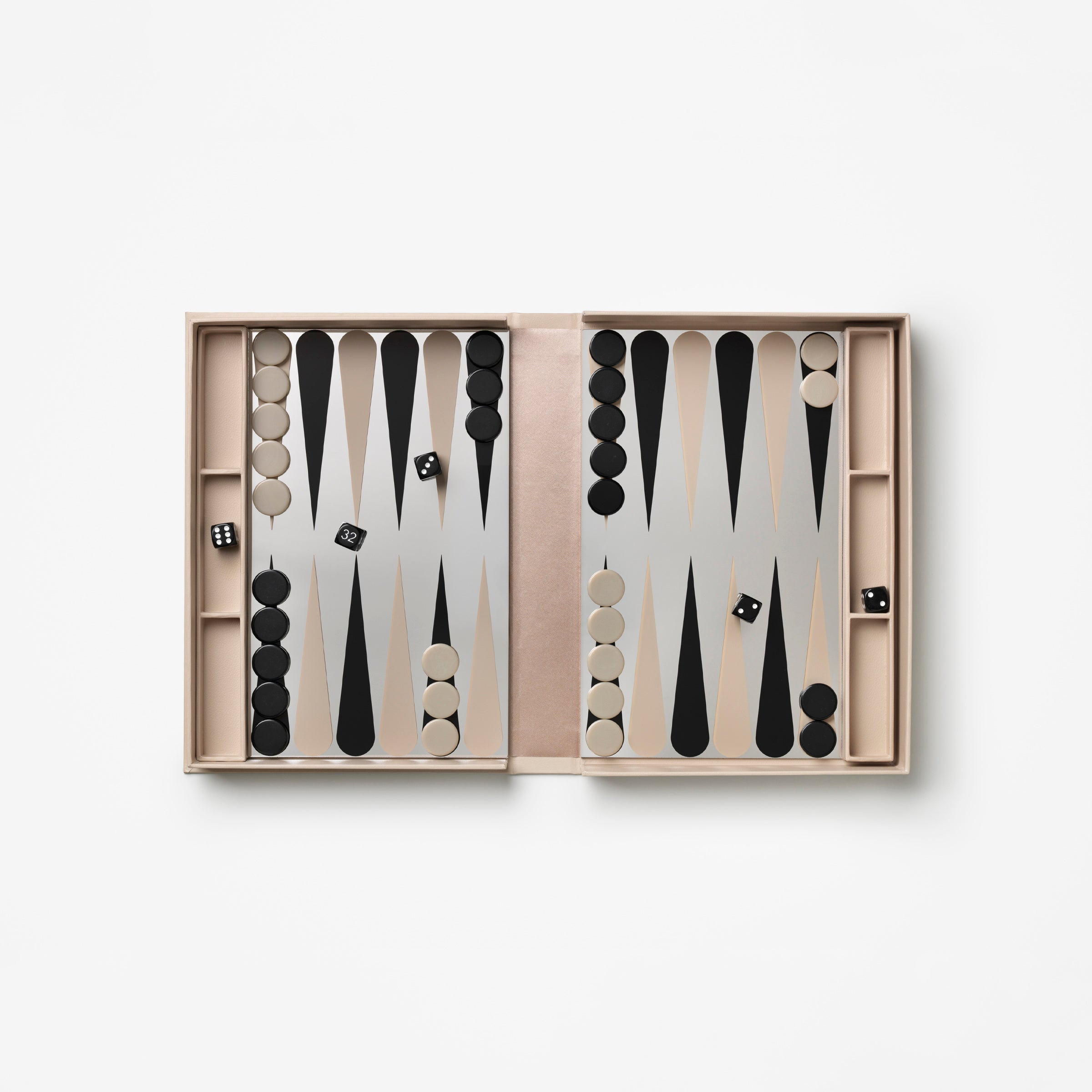 Lenox Premium The Art Of Backgammon Mirror Board Game