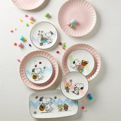 Alternative view of Lenox Premium Snoopy Easter Accent Plates, Set of 4