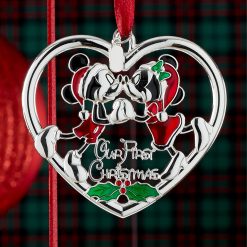 Alternative view of Lenox Premium 2026 Our 1st Christmas Mickey & Minnie Ornament