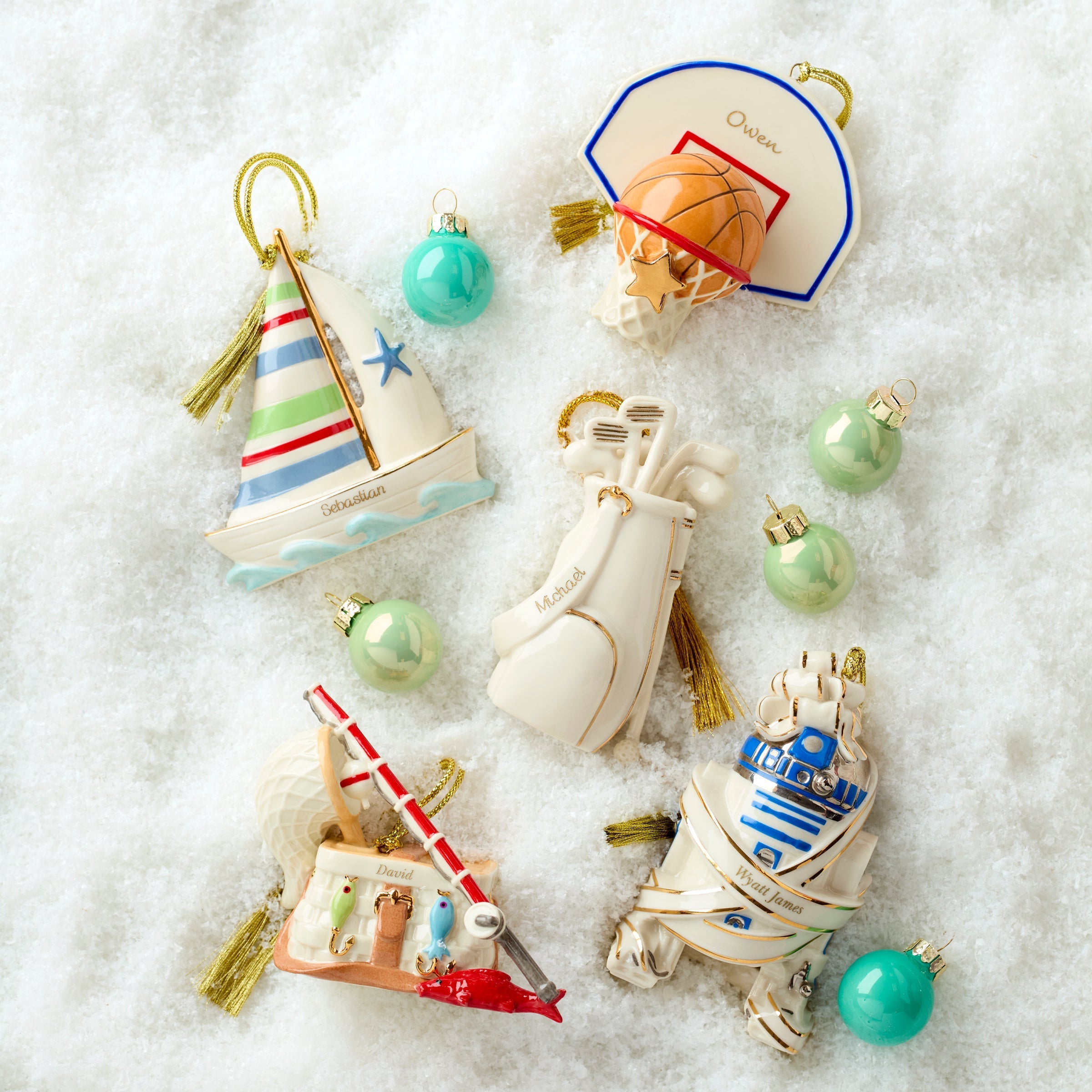 Lenox Premium Personalized Gone Fishing Ornament - Image 5
