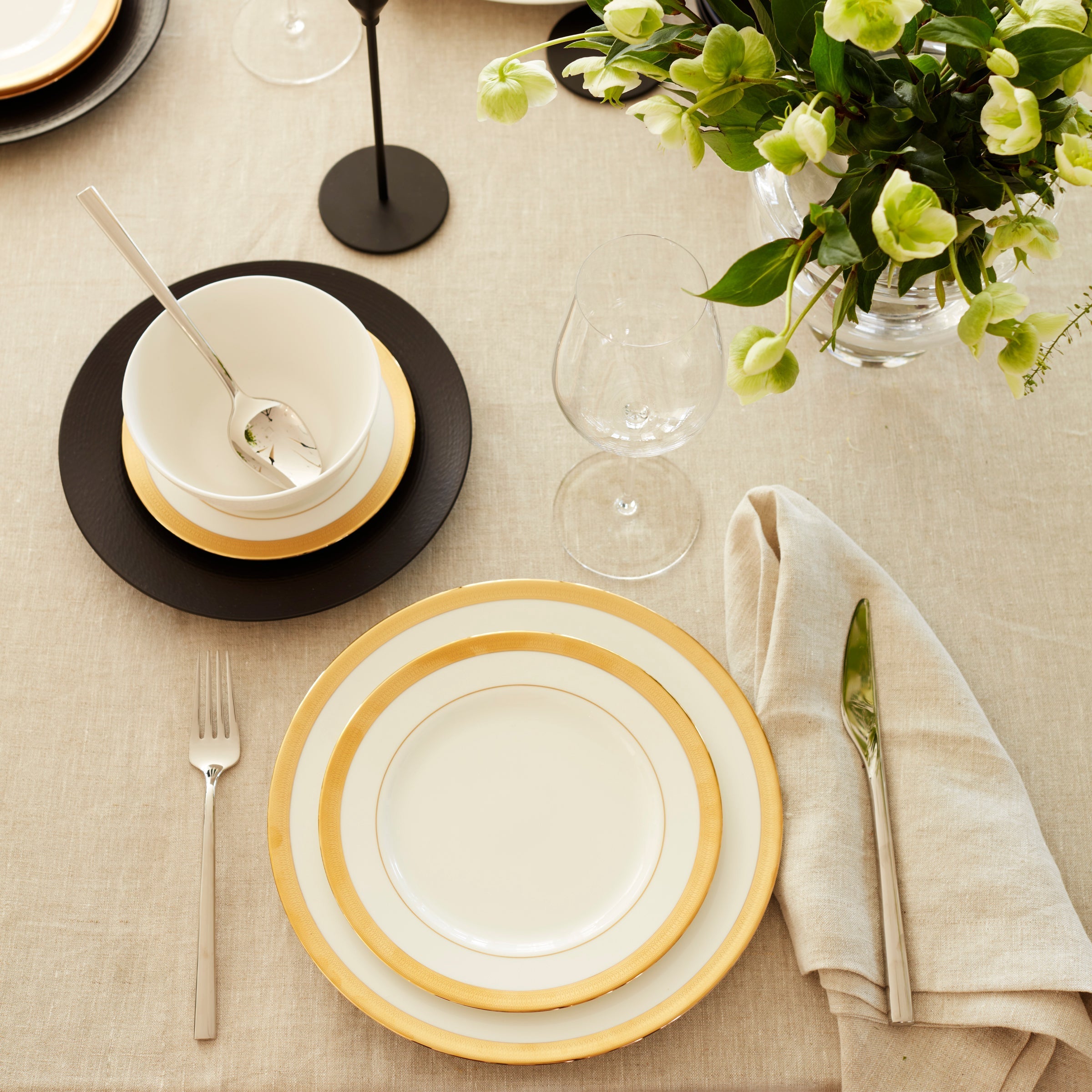 Lenox Premium LX Collective White 12-Piece Dinnerware Set - Image 3
