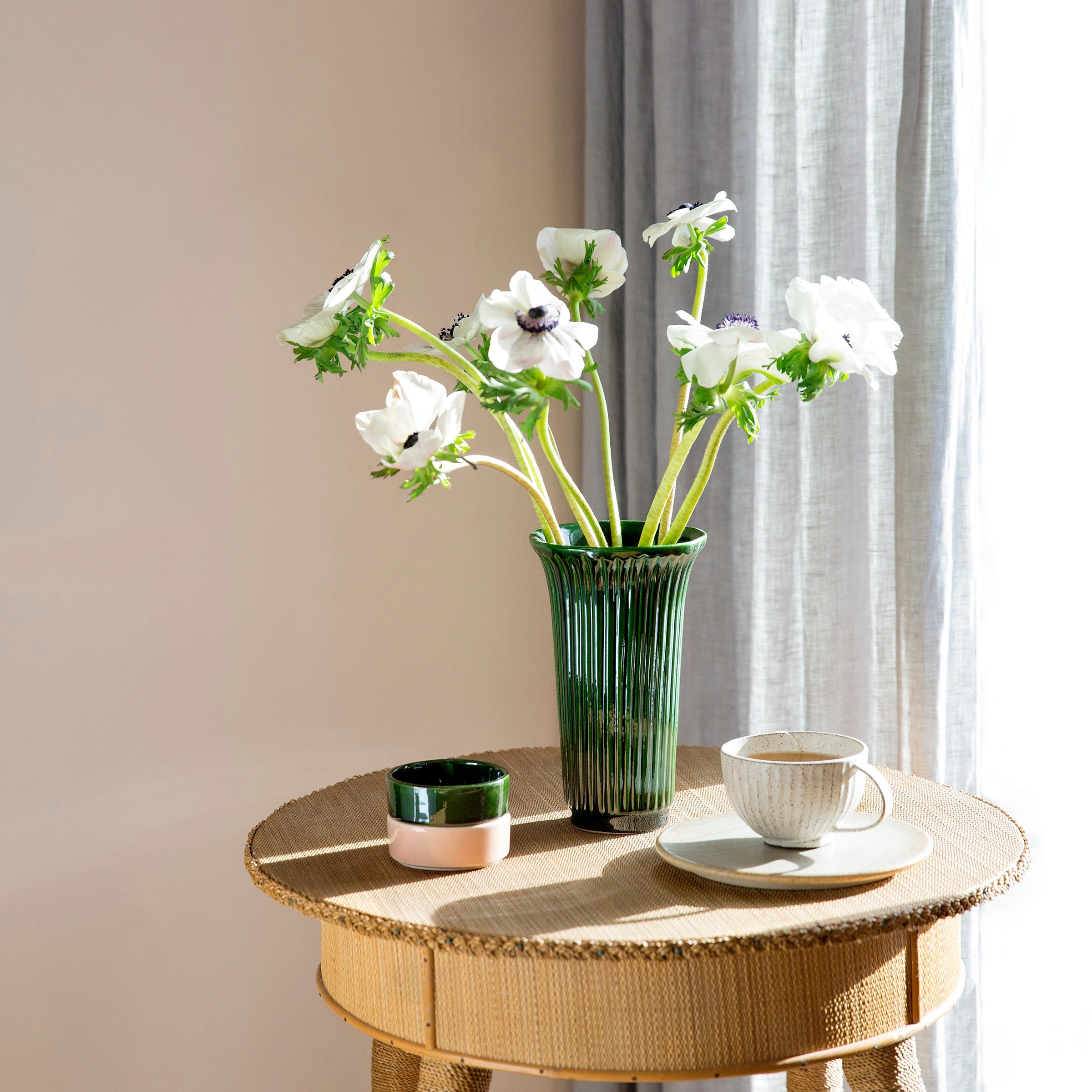 Lenox Premium Daisy Emerald Green Glazed Vase - Image 3