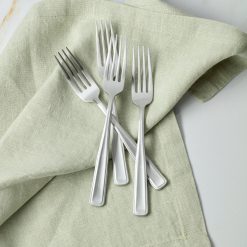 Alternative view of Lenox Premium Reid Satin Salad Forks, Set of 4