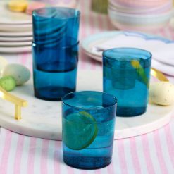 Alternative view of Lenox Premium Bunny Hop Stackable Blue Tall Glasses, Set of 6
