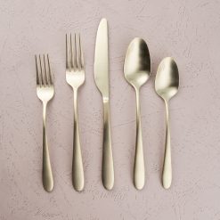 Alternative view of Lenox Premium Poet Champagne Satin 20-Piece Flatware Set