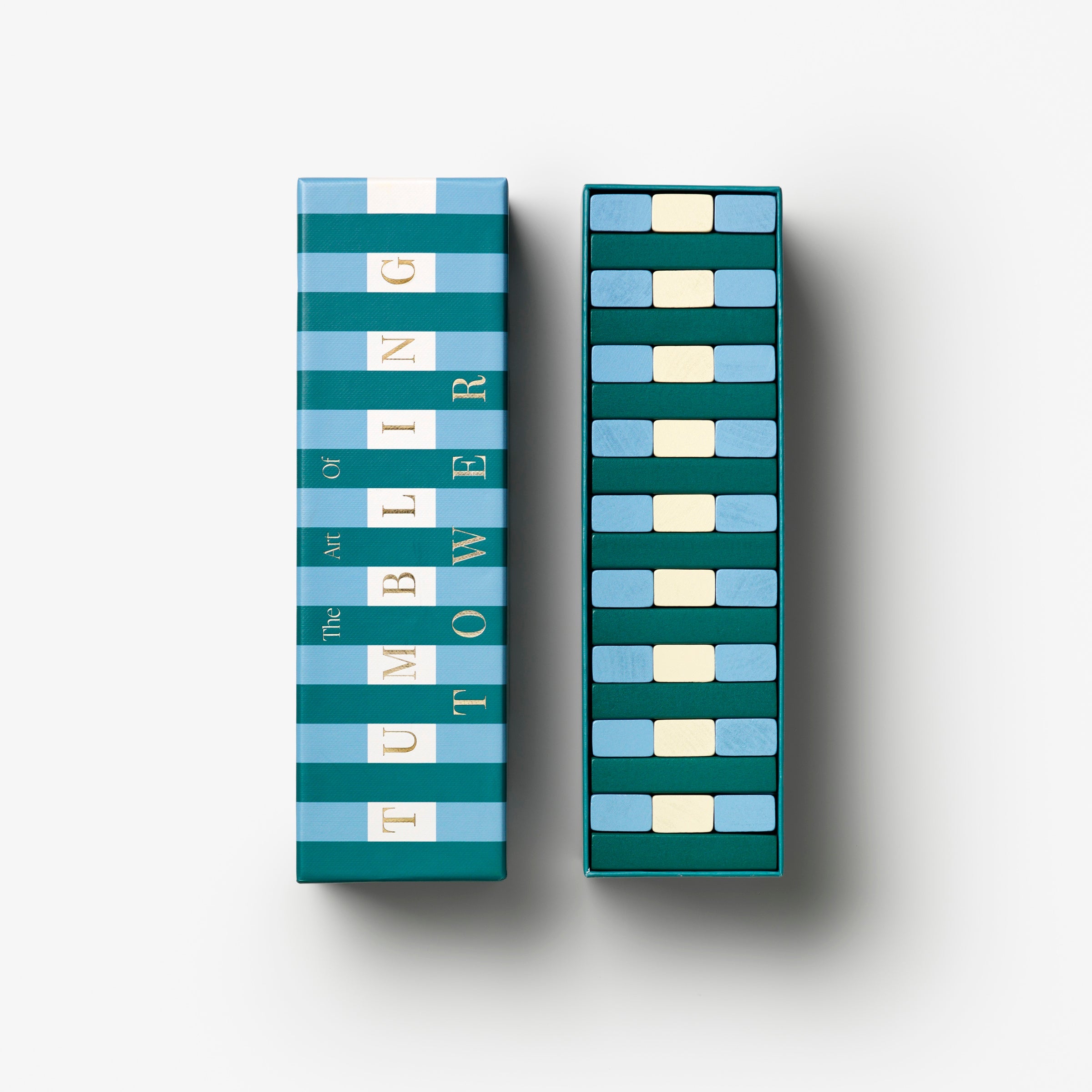 Lenox Premium Blue Tumbling Tower Game - Image 3