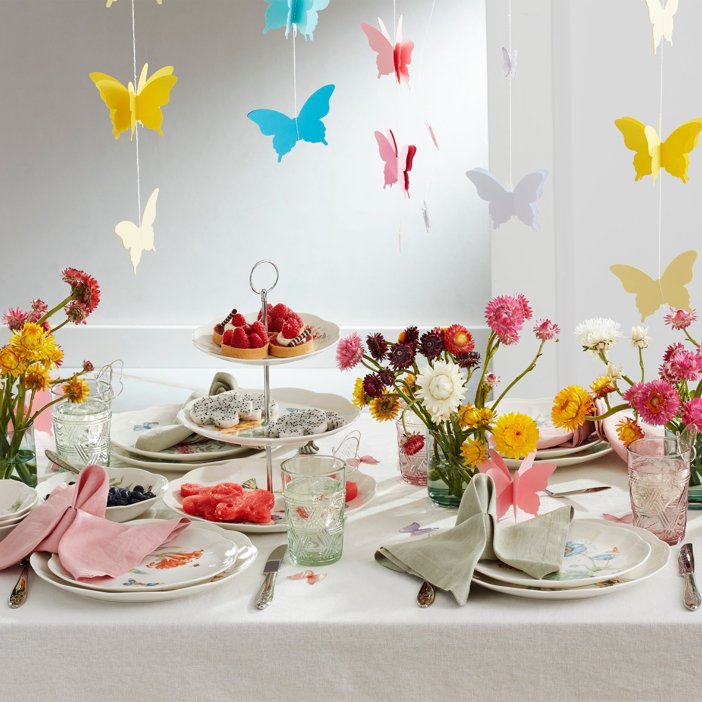 Lenox Premium Butterfly Meadow 28-Piece Dinnerware Set - Image 8