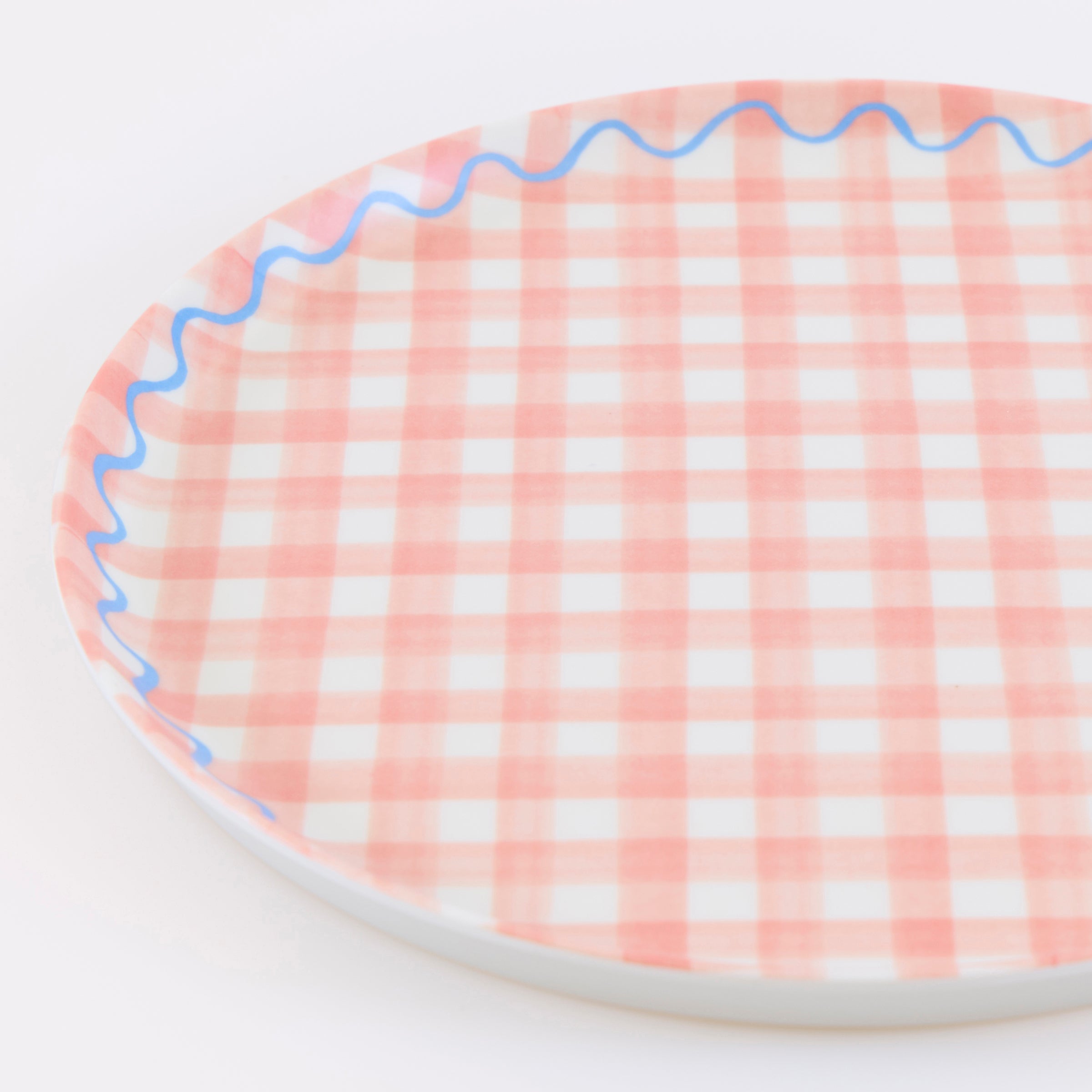 Lenox Premium Gingham Reusable Small Plates, Set of 6 - Image 3